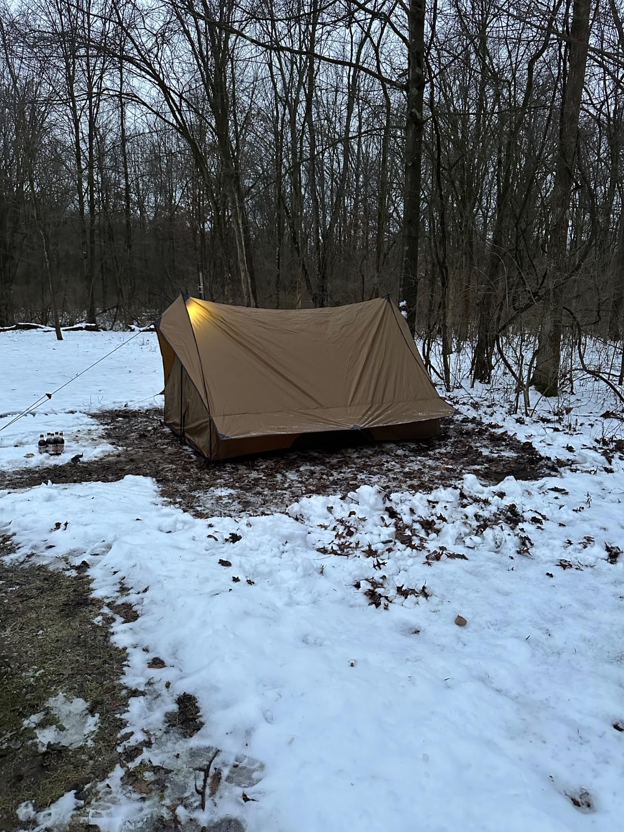POMOLY Camping Hot Tent Cabin Tent, Chalet 70 Series Portable Wall Tents with Stove Jack and Two Poles for 2-3 Person Hiking, Backpacking Customer Review POMOLY Camping Hot Tent Cabin Tent, Chalet 70 Series Portable Wall Tents with Stove Jack and Two Poles for 2-3 Person Hiking, Backpacking - Customer Photo 3