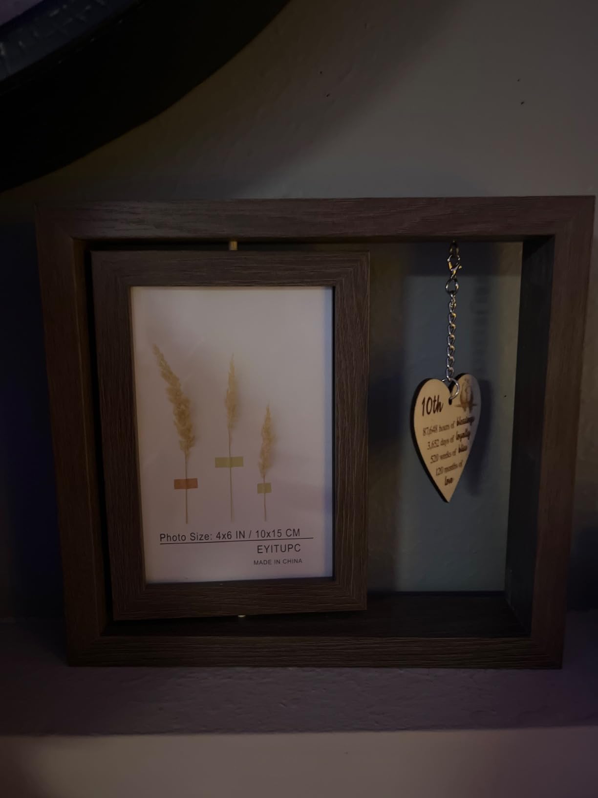 40th Wedding Anniversary Picture Frame Gifts, 40 Year Anniversary Frame for Couples Parents (Display Two 4x6) customer photo 1