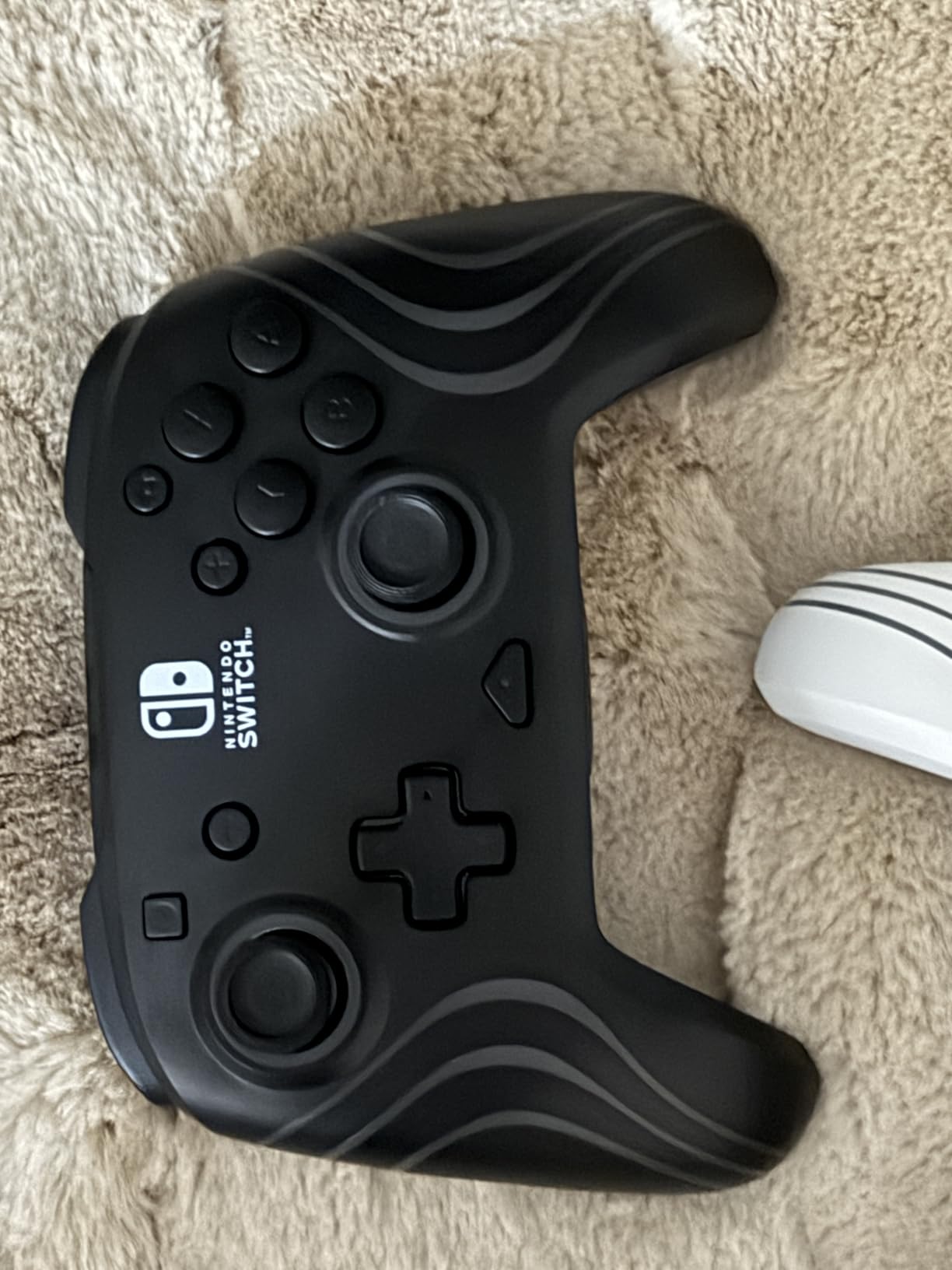 PDP Gaming Afterglow Wave Wireless Nintendo Switch Pro Controller - Officially Licensed, Nintendo Switch 2, Switch Lite/OLED, RGB LED Customization, App Controls, Rechargeable Battery Power - Black customer photo 1