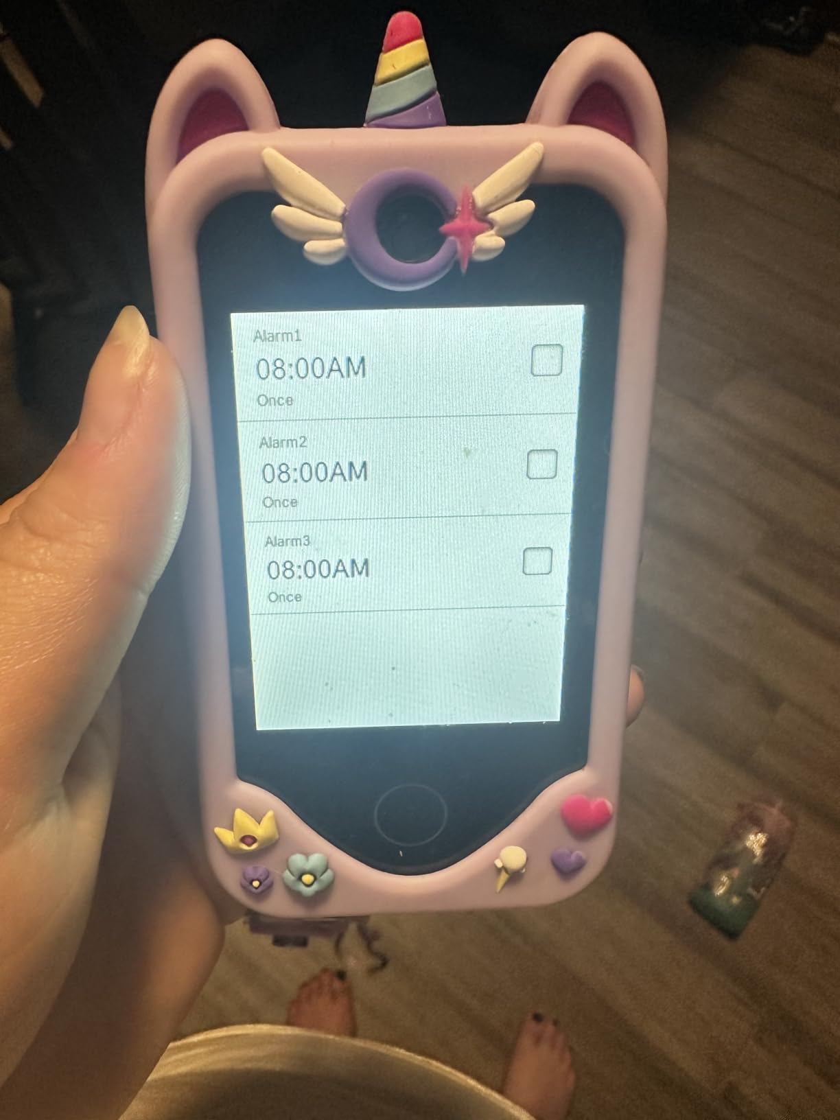 Kids Smart Phone for Girls Gifts - Toddler Christmas Birthday Gift for Age 3 4 5 6 Year Old, Kids Cell Phone Toy with Touchscreen, Dual Cameras, Learning, Kid Mp3 Player, Games with 32 GB Card customer photo 1