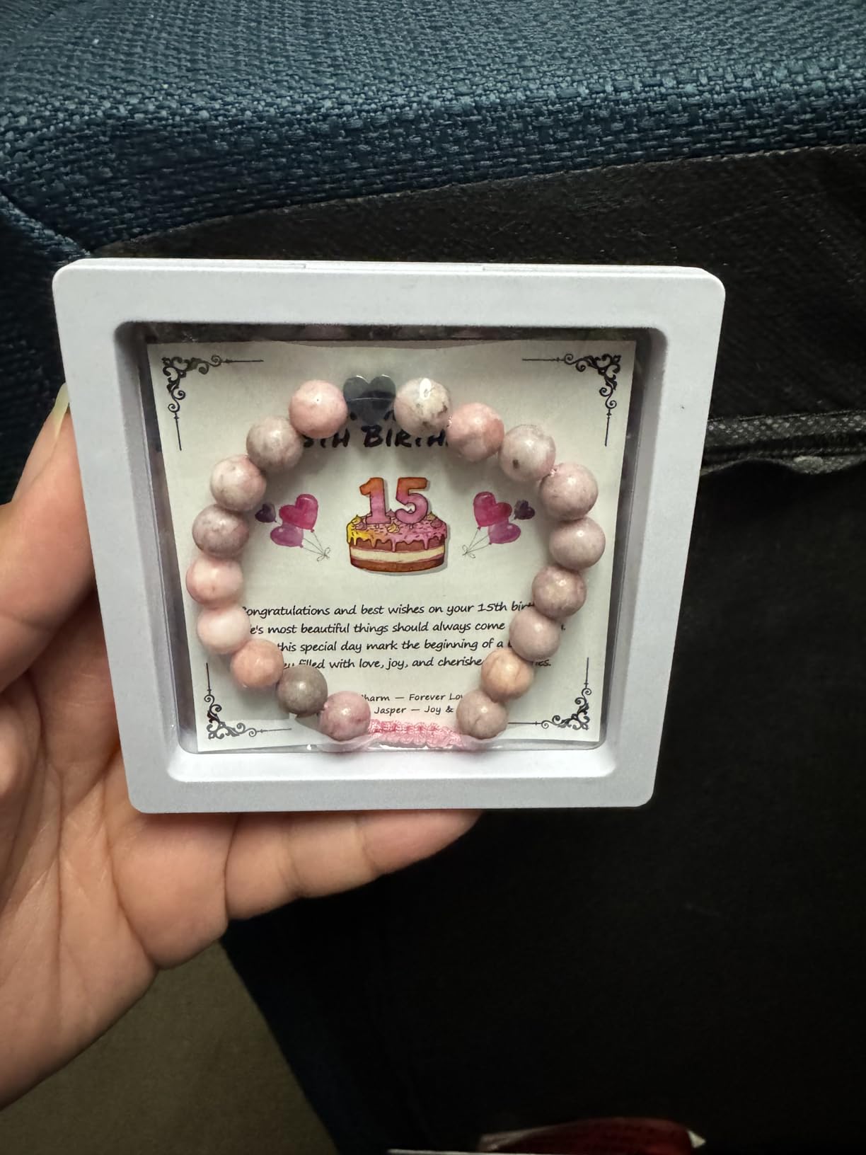 Sereney Birthday Gifts for Girls, Beaded Bracelets as 1/2 1 2 3 4 5 6 7 8 9 10 11 12 13 14 15 16 Year Old Birthday Gift, Adjustable Cross/Pearl Bracelet as Happy Birthday Gifts for Daughter customer photo 1