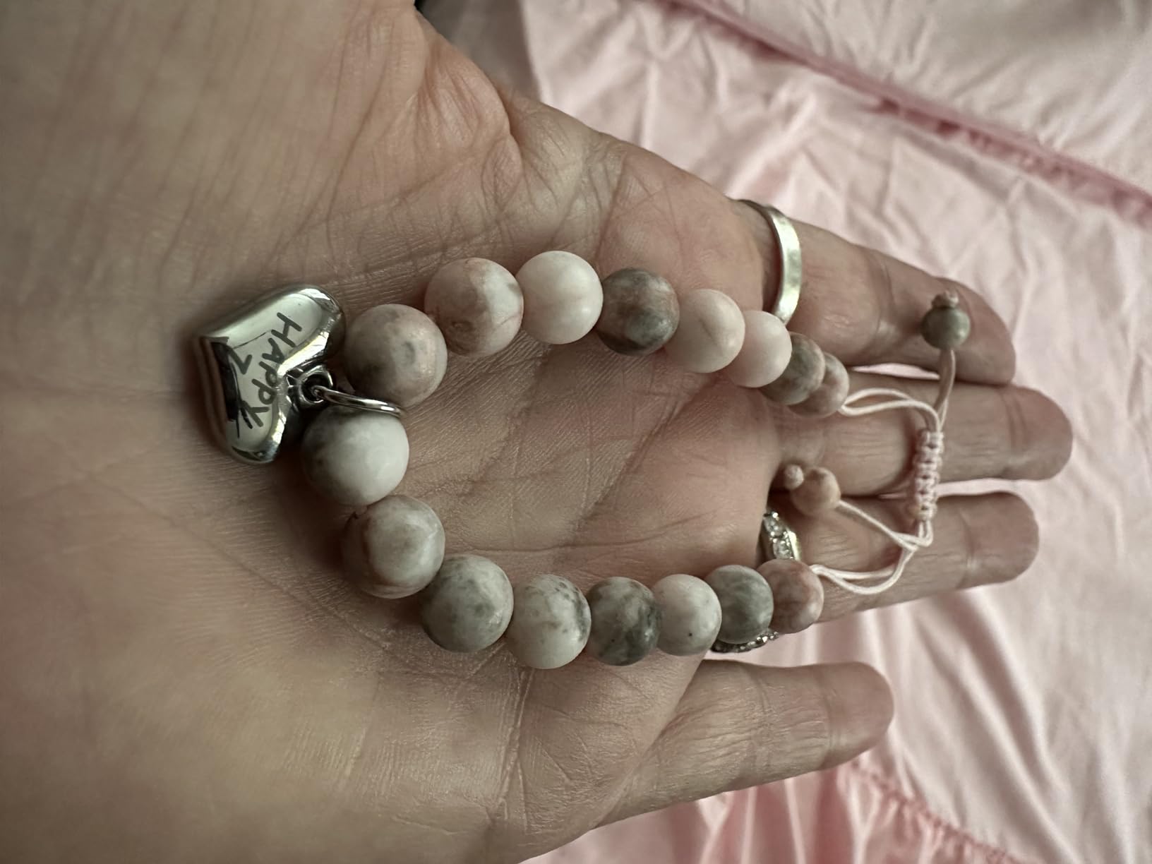 Sereney Birthday Gifts for Girls, Beaded Bracelets as 1/2 1 2 3 4 5 6 7 8 9 10 11 12 13 14 15 16 Year Old Birthday Gift, Adjustable Cross/Pearl Bracelet as Happy Birthday Gifts for Daughter customer photo 2