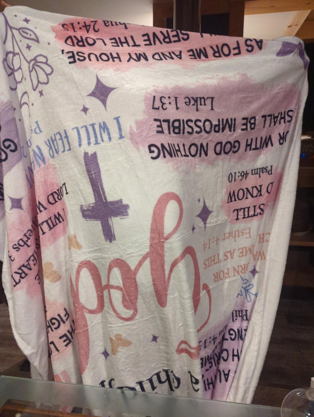 Baptism Gifts for Girl, I Am a Child of God Blanket, Christian Gifts for Women Birthday, Teen Girl Gifts Trendy Stuff, Inspirational Confirmation & First Communion Gifts for Girls (50 * 60) customer photo 1