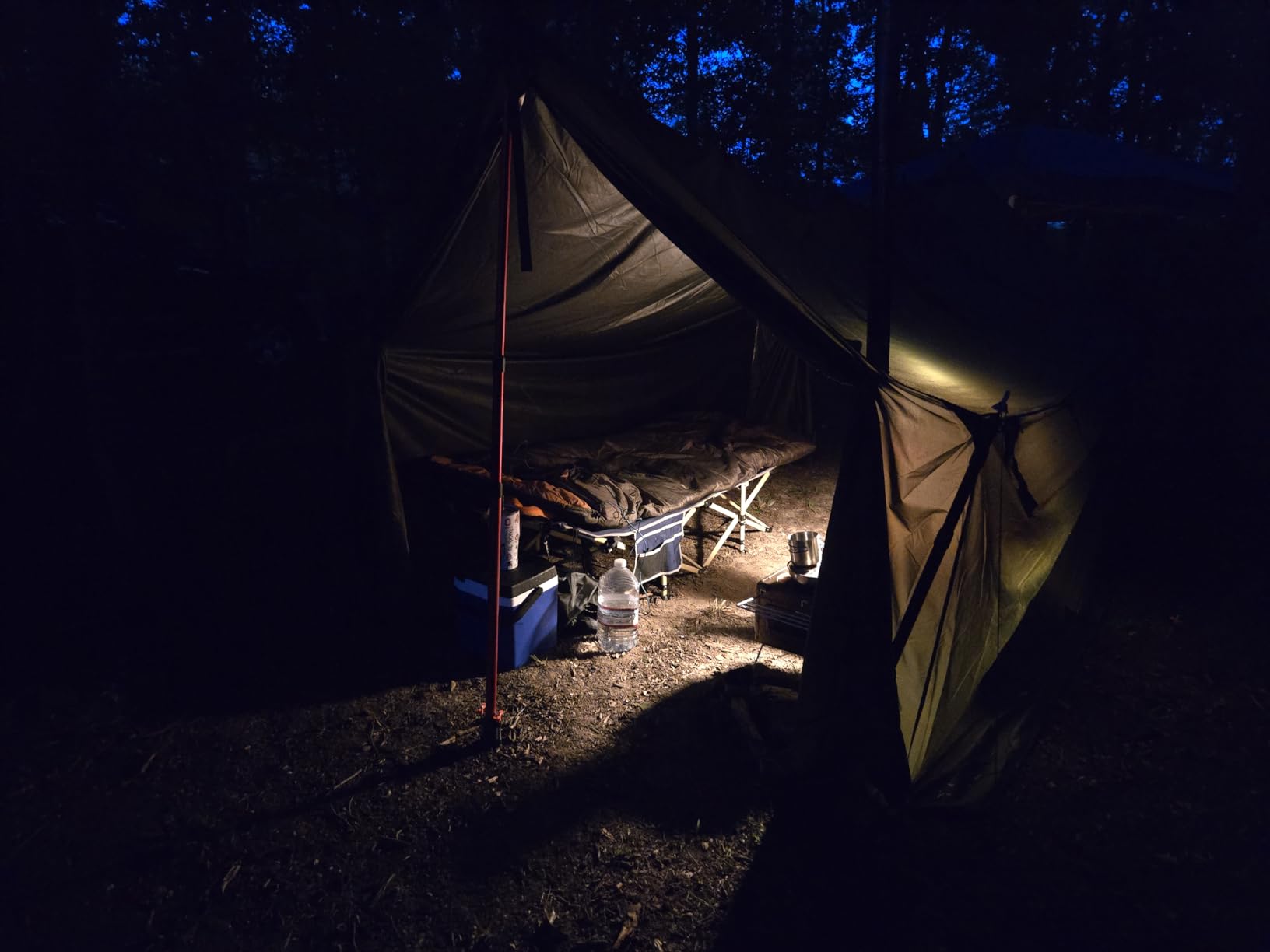 REDCAMP Large Hammock Hot Tent with Stove Jack, Waterproof & Windproof Winter Wall Tent with Snow Skirt, Ultralight 4 Season Tents for Camping, Hiking, Bushcraft, Backpacking, Hunting Customer Review REDCAMP Large Hammock Hot Tent with Stove Jack, Waterproof & Windproof Winter Wall Tent with Snow Skirt, Ultralight 4 Season Tents for Camping, Hiking, Bushcraft, Backpacking, Hunting - Customer Photo 1