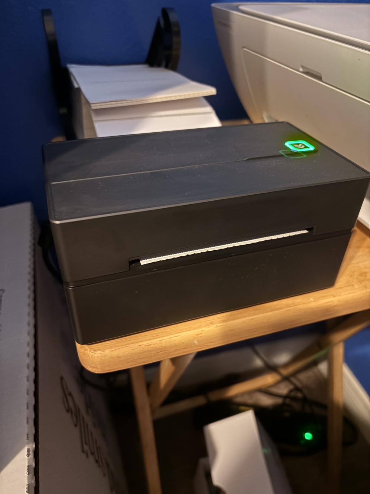 Bluetooth Thermal Shipping Label Printer: 4x6 Wireless Label Maker with Tape for Small Business - Compatible with iPhone, Android, Windows & Mac, Widely Used for USPS UPS Amazon Shopify Etsy customer photo 2
