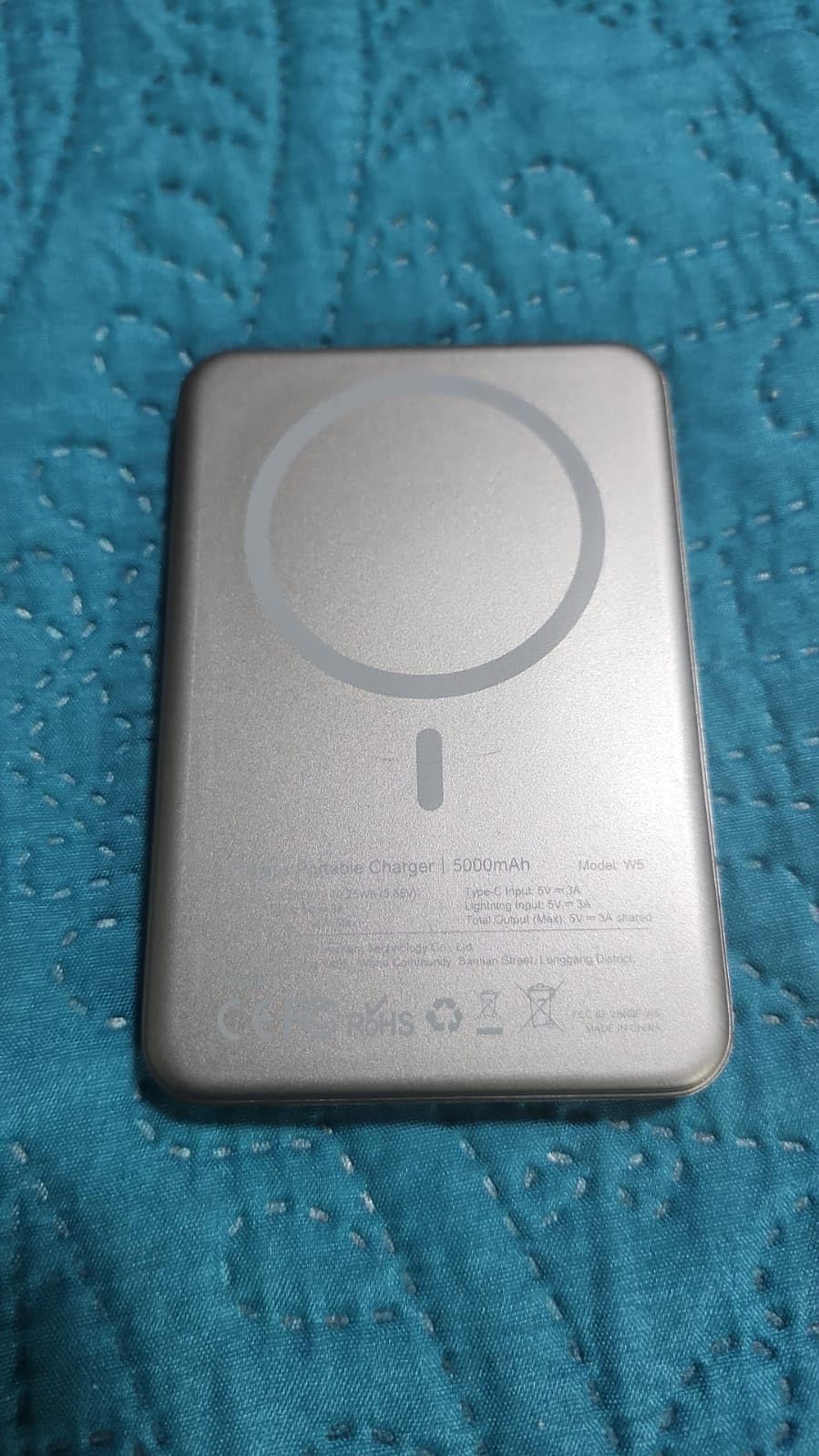 for MagSafe Portable Charger, 5000mAh Slim Wireless Magnetic Power Bank with USB C Charging, Travel Essential for MagSafe Battery Pack Compatible with iPhone 17/16/15/14/13/12 Series customer photo 1