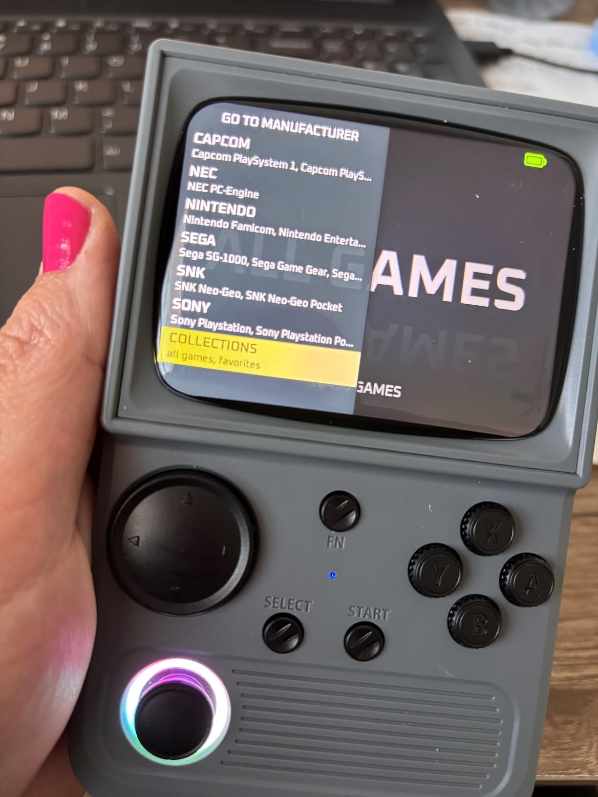 R36T Retro Gaming Console, 3.5'' IPS Screen CRT-Inspired, Handheld Game Console with 18000+ Classic Games Supports WiFi Networked Fighting and OTG, 3500mAh Battery, with Portable Case (Grey 64GB) customer photo 2