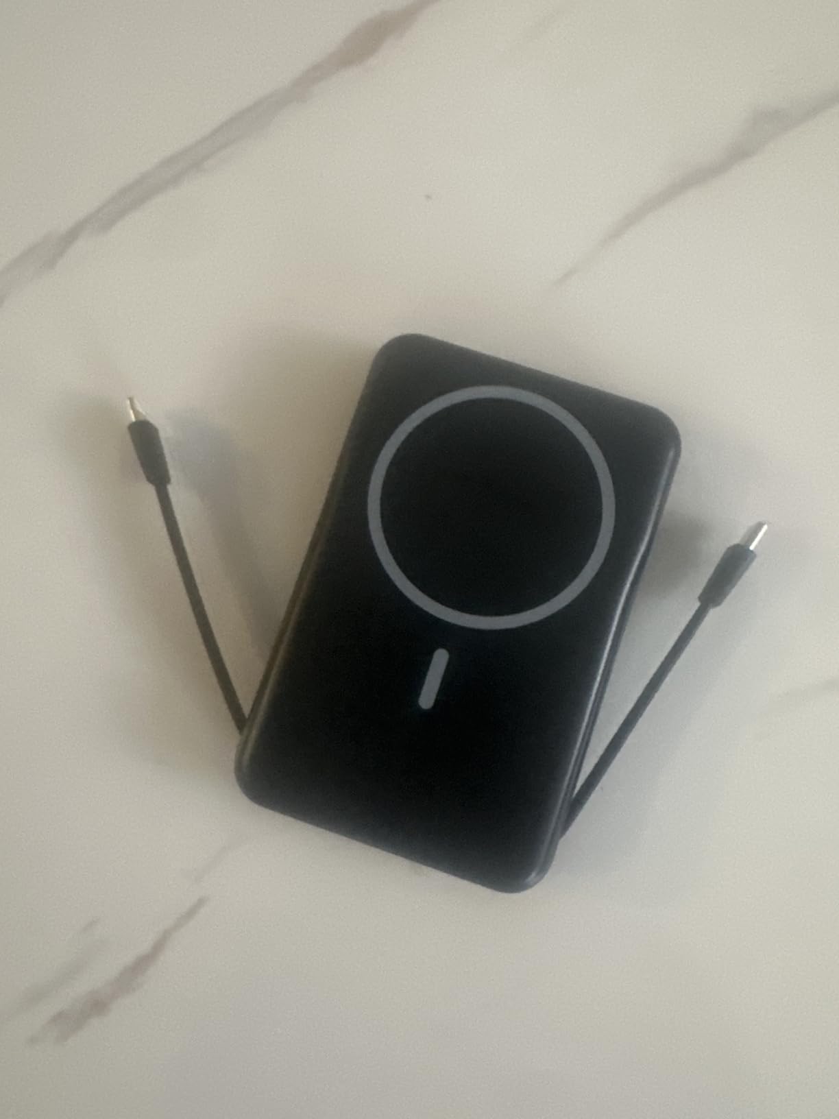 Magnetic Portable Charger, 10000mAh Power Bank, 5 in 1 Portable Charger with Built in Cable, 20W Fast Charging for Magsafe Battery Pack Compatible with iPhone 17/16/15/14/13/12 Pro/Pro Max-Black customer photo 2