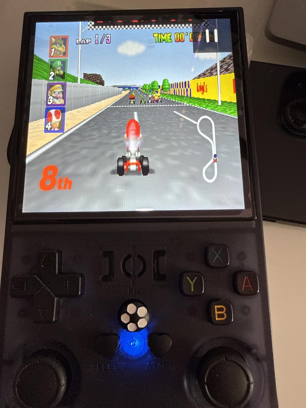 R36MAX Retro Handheld Game Console, 4.0 Inch IPS HD Screen Retro Gaming Console, Linux System, 30+ Emulator Games Retro Game Console, 4000mAh Battery, Built-in 64G TF Card, Black customer photo 2