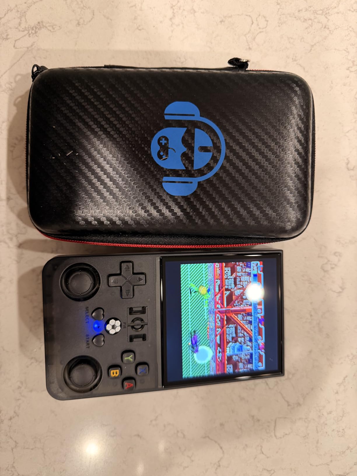 R36MAX Retro Handheld Game Console, 4.0 Inch 720x720 IPS Screen, 64GB Built-in 18,000+ Classic Game, Portable Hand Held Open Source Linux System, 4000mAh Battery Retro Gaming Console (Black 64GB) customer photo 1