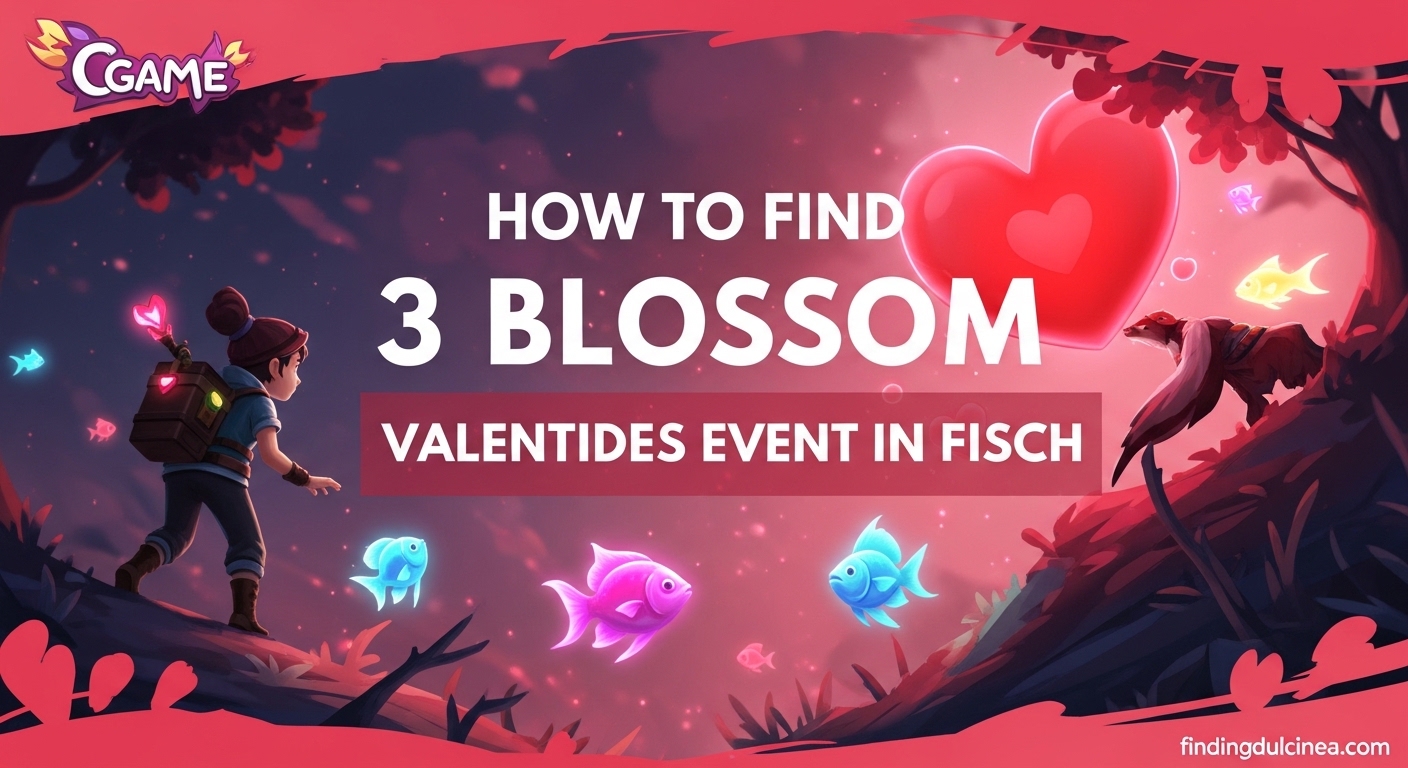 How to Find 3 Blossom Valentides Event in Fisch
