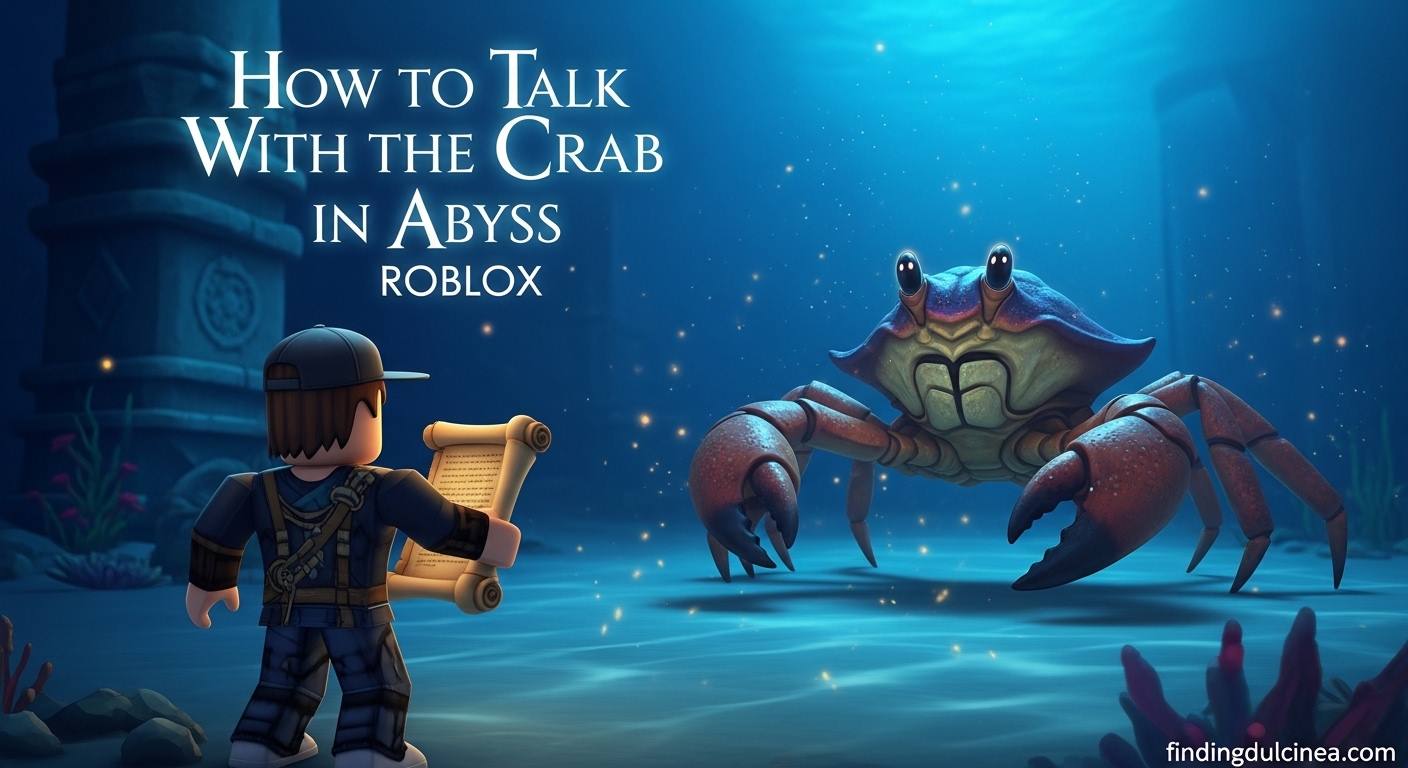 How to Talk With the Crab in Abyss Roblox