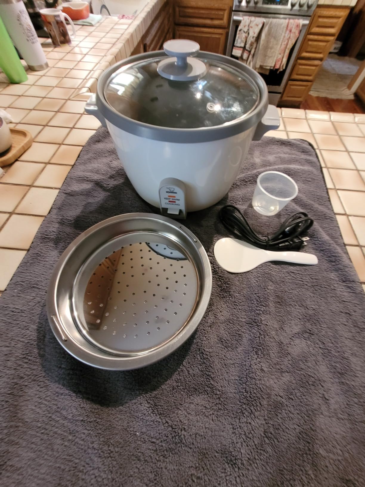 Zojirushi 3 Cup Rice Cooker/Steamer (White) customer photo 2