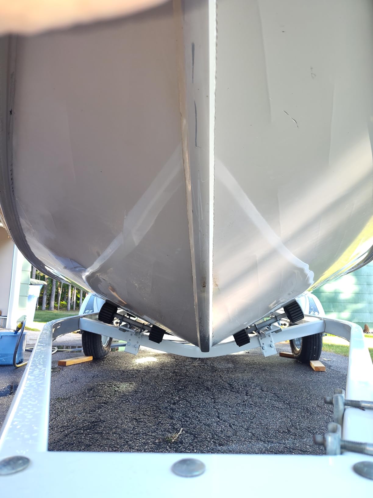 STAR BRITE Instant Hull Cleaner - Easily Remove Stains, Scum Lines & Grime for Boat Hulls, Fiberglass, Plastic & Painted Surfaces - Wipe On, Rinse Off Formula - 128 Ounce Gallon (081700) customer photo 1