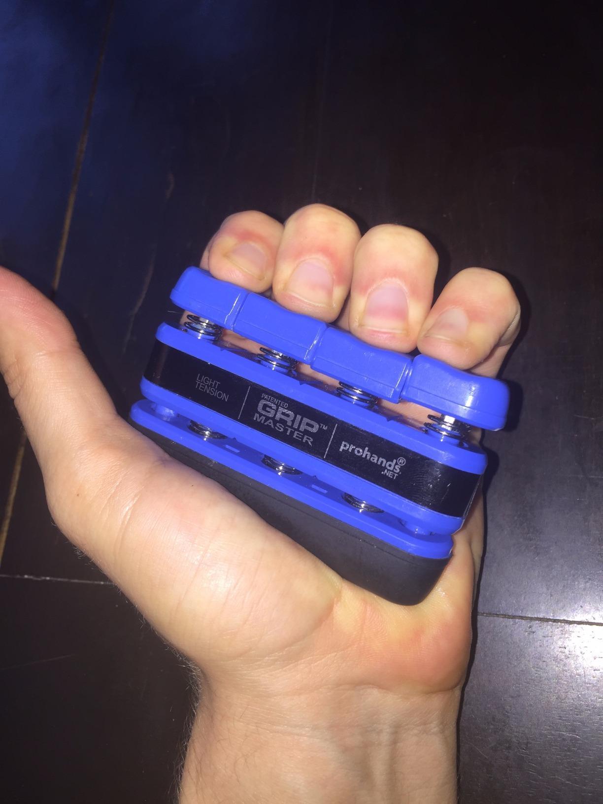 Prohands Gripmaster Hand Exerciser, Finger Exerciser (Hand Grip Strengthener), Spring-Loaded, Finger-Piston System customer photo 2