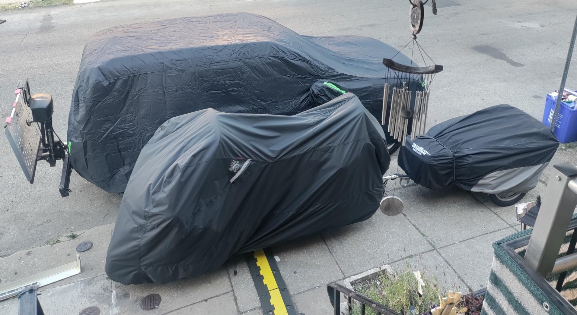Guardian 50021-00 WeatherAll Plus Indoor/Outdoor Waterproof Motorcycle Cover, EZ Zip: Black, XX-Large customer photo 1