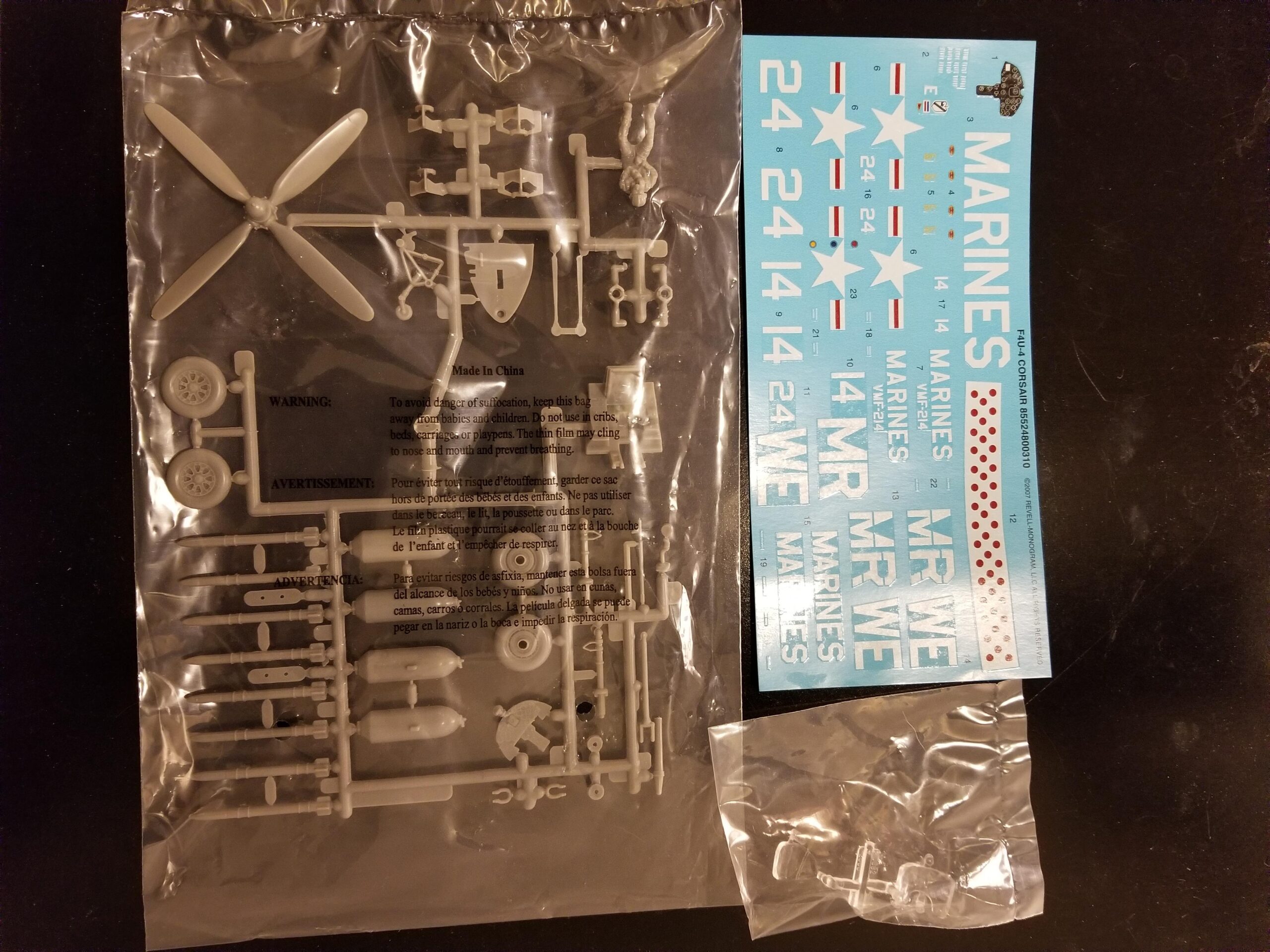 Revell Corsair F4U-4 1:48 Scale Model Kit customer photo 2