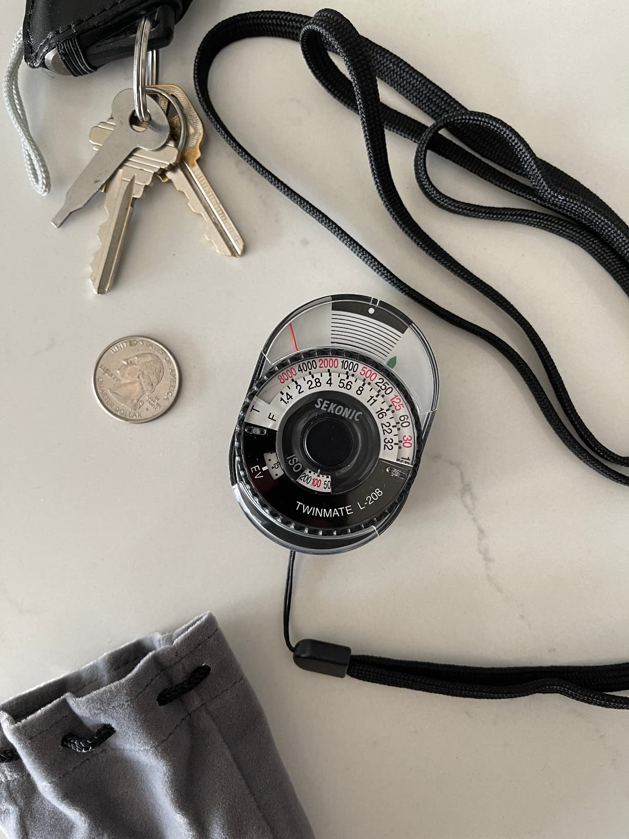 Sekonic L-208 Twin Mate Analog Incident & Reflected Light Meter - Compact Handheld Exposure Meter with Sliding Lumisphere, Shoe Mount customer photo 1