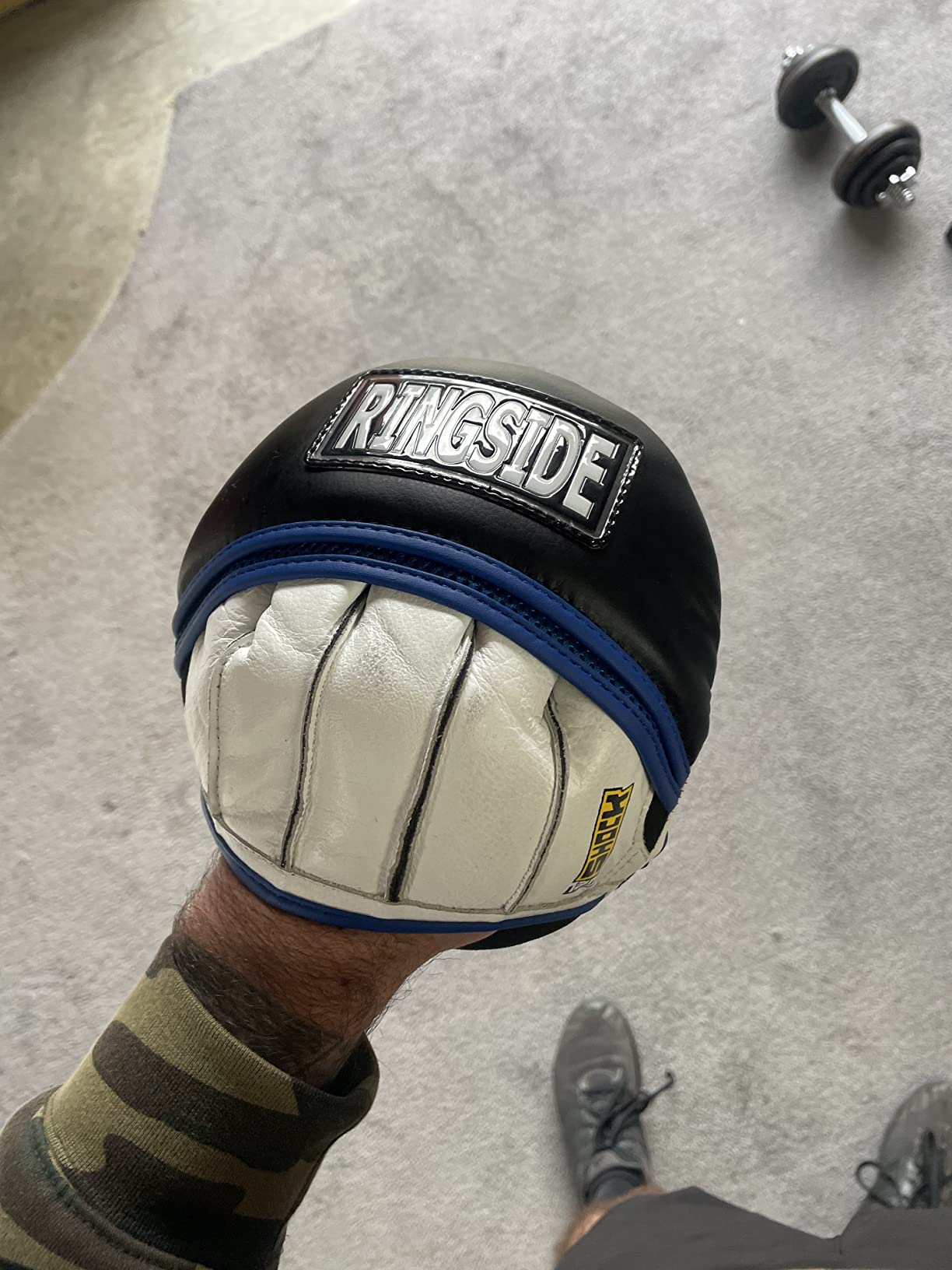 Ringside Gel Shock Micro Boxing Mitts - Precision Target Training Pads with Gel Shock Impact Absorption, Durable Leather Build, Breathable Mesh Palm for Comfort customer photo 1