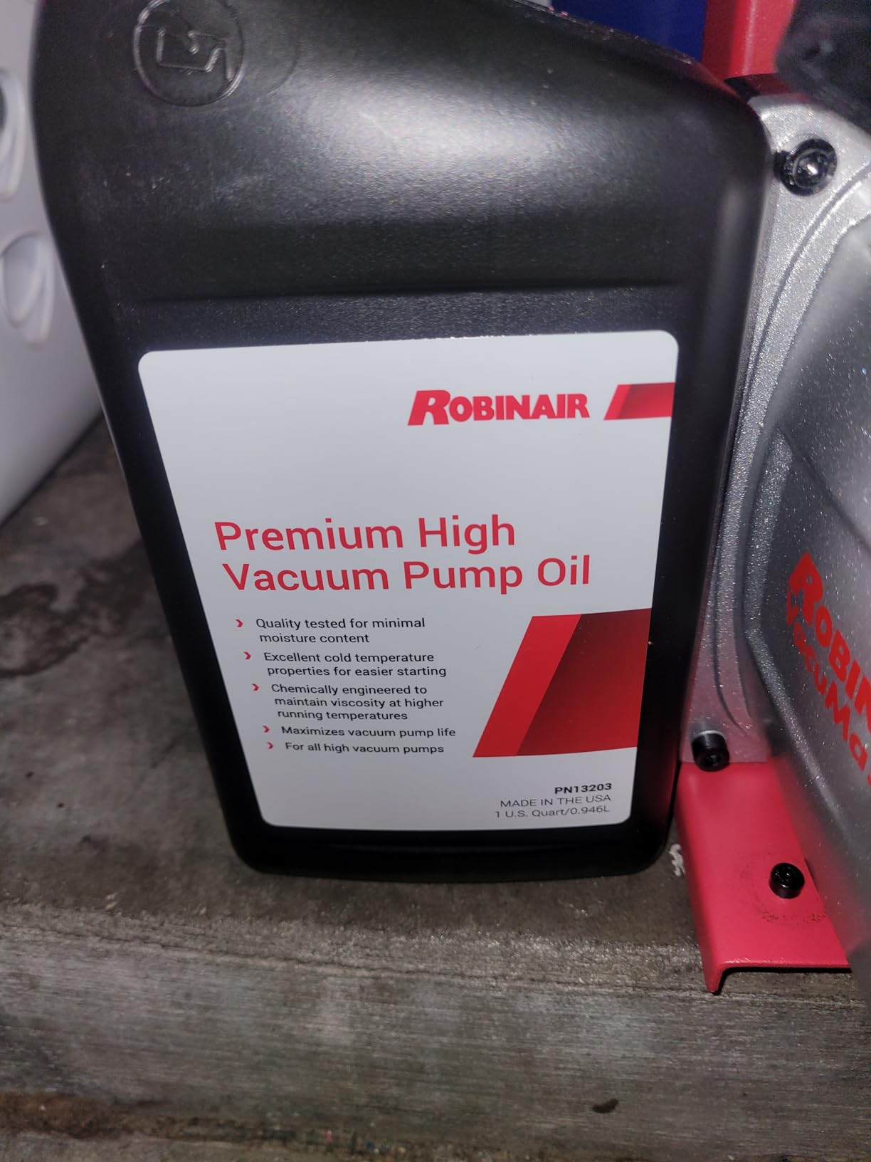 Robinair (15500) VacuMaster Economy Vacuum Pump - 2-Stage, 5 CFM, Red customer photo 1
