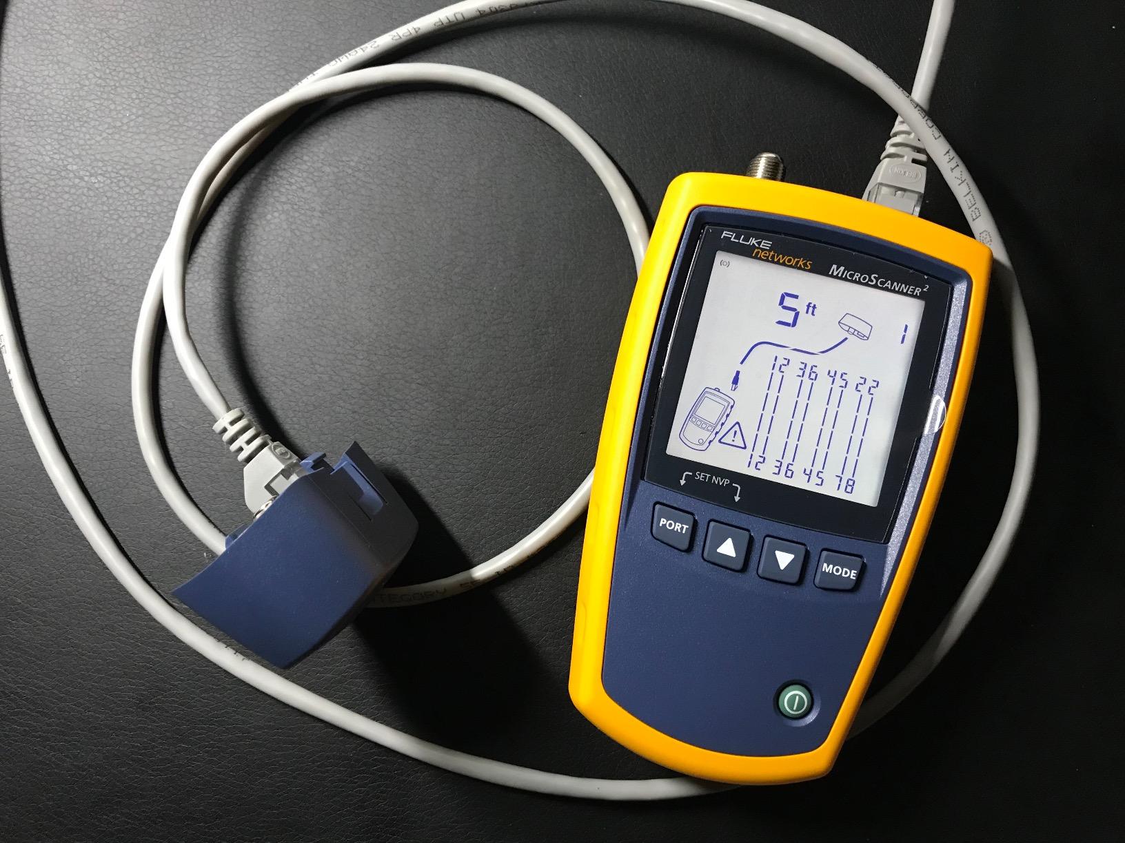 MS2-100 MicroScanner2 Copper Cable Verifier with Built-In IntelliTone Toning, Troubleshoots RJ11, RJ45, Coax, Tests 10/100/1000Base-T, and Voip customer photo 1