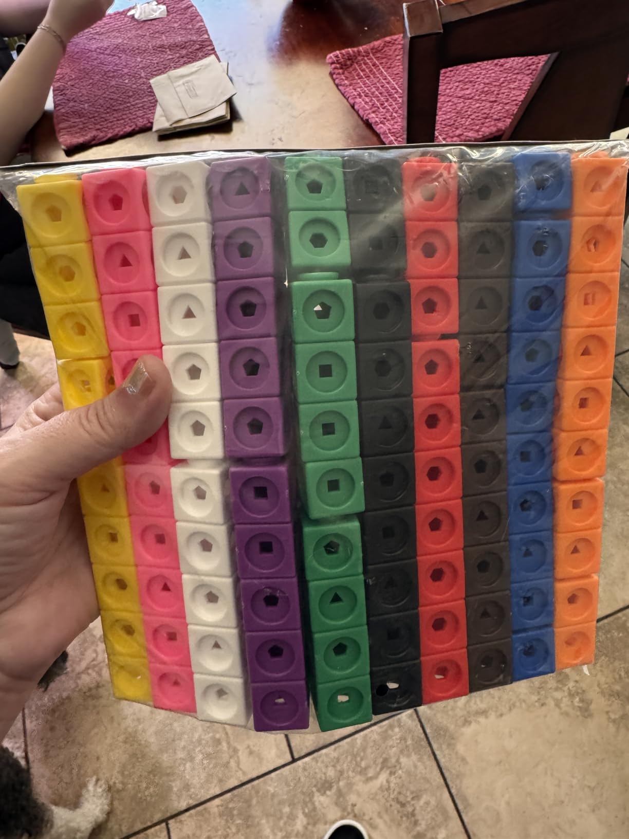 Learning Resources MathLink Cubes - Set of 100 Cubes, Ages 5+ Kindergarten, STEM Activities, Math Manipulatives, Homeschool Supplies, Teacher Supplies customer photo 1