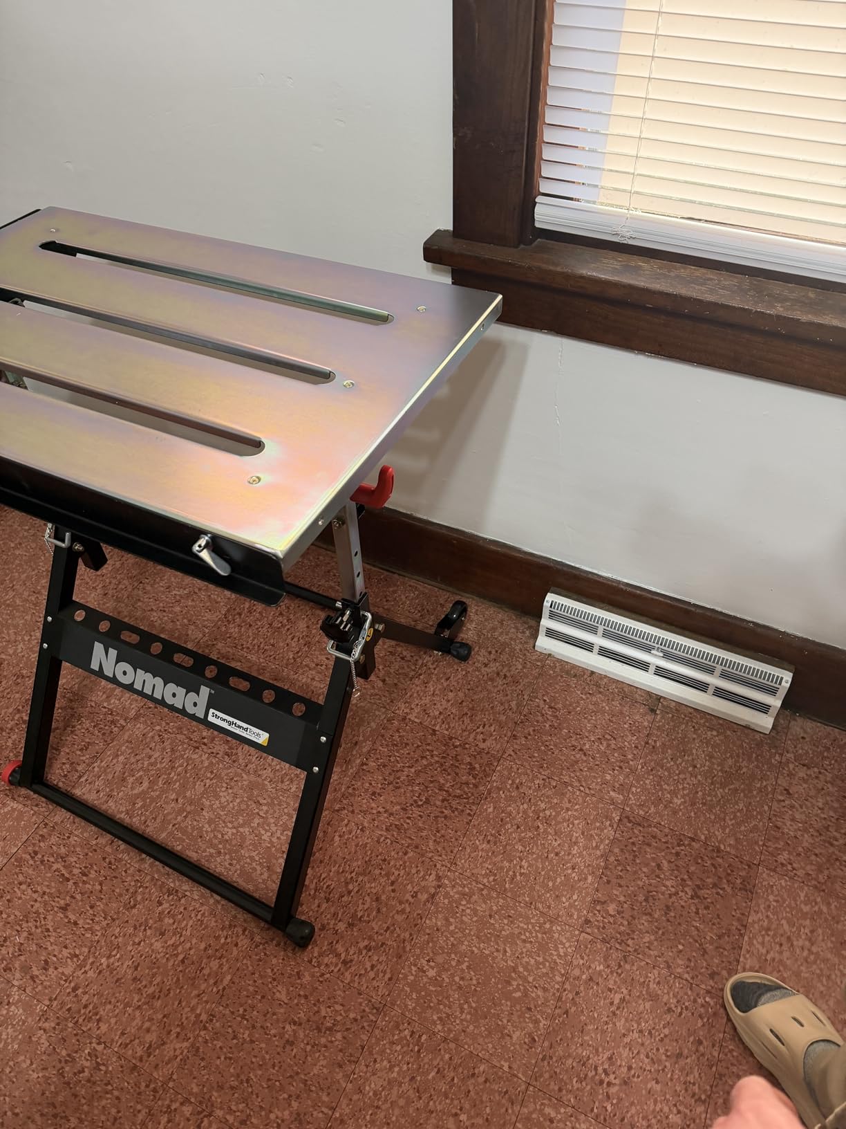 Steel Welding Table, 1.1 (28mm) Tabletop Slots, Adjustable Angle & Height, Casters, Retractable Guide Rails, Eccentric Leveling Foot, TS3020 customer photo 1