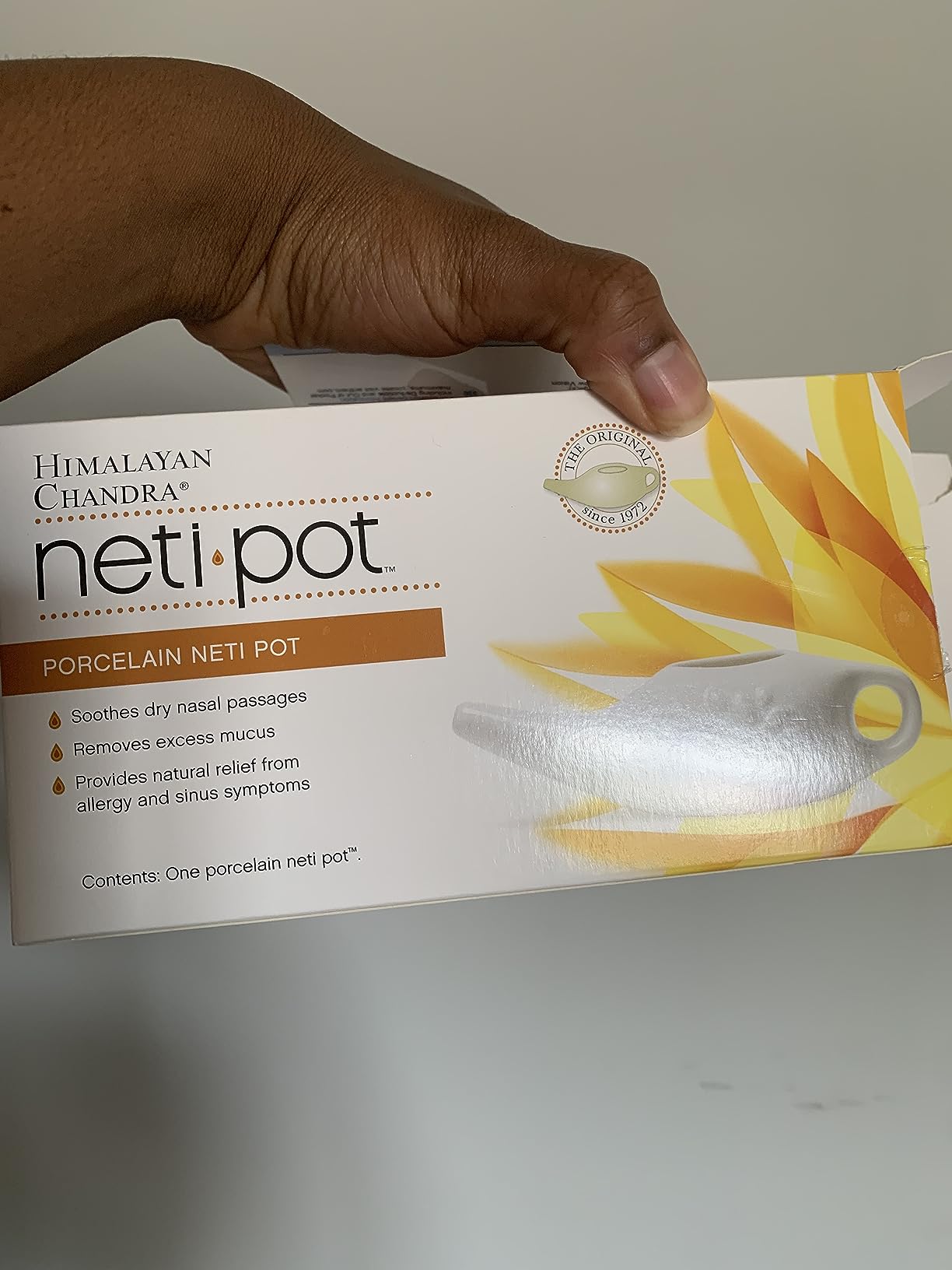 Himalayan Chandra Neti Pot Complete Sinus Cleansing System Starter Kit customer photo 1