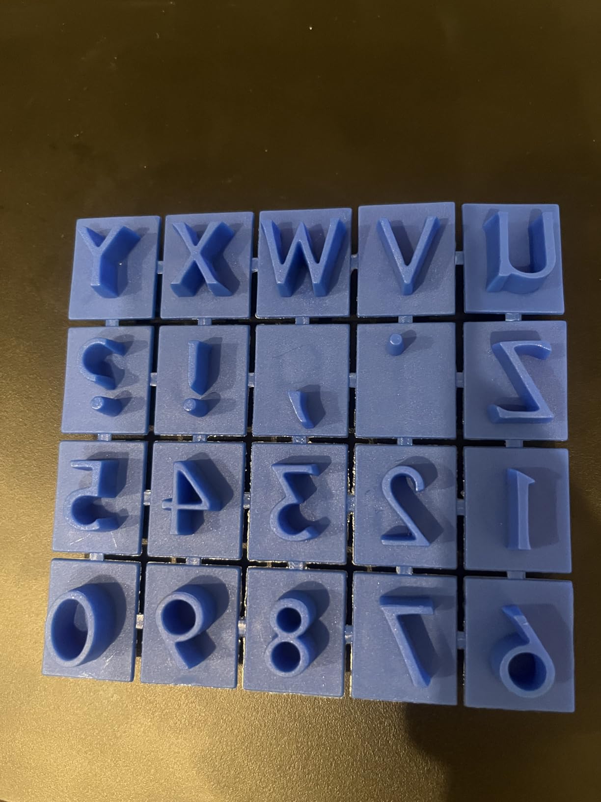 Midwest Products Traditional Letters and Numbers Stepping Stone Stamps (905-20510) customer photo 1