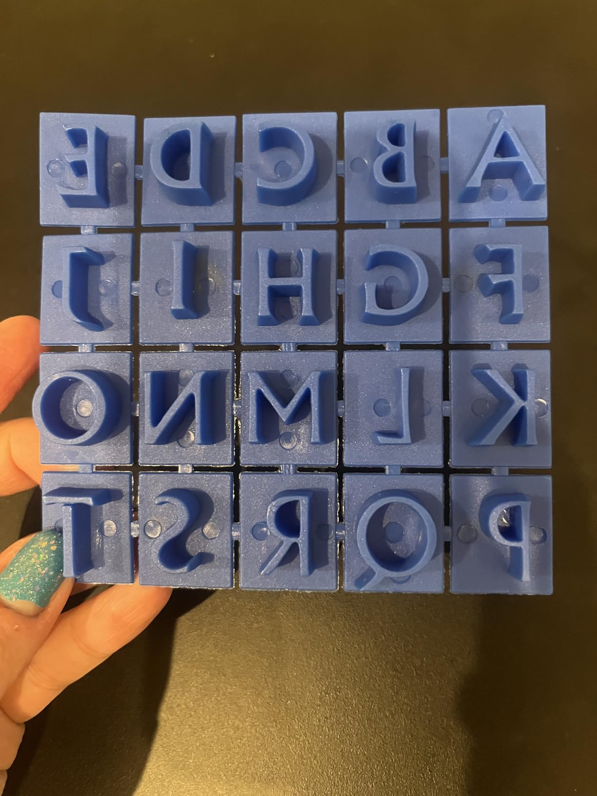 Midwest Products Traditional Letters and Numbers Stepping Stone Stamps (905-20510) customer photo 2