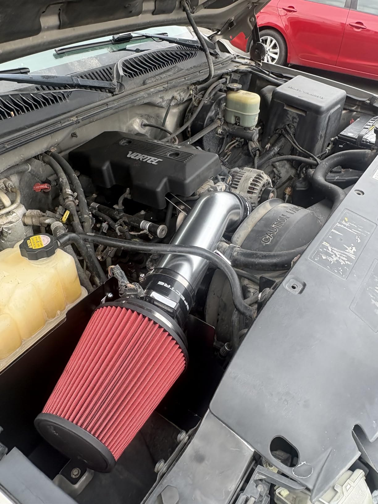 Spectre Performance Air Intake Kit: High Performance, Desgined to Increase Horsepower: Fits 1999-2007 CHEVROLET/GMC/CADILLAC (Silverado, Avalanche, Suburban, Tahoe, Sierra, Yukon, Escalade) SPE-9900 customer photo 1