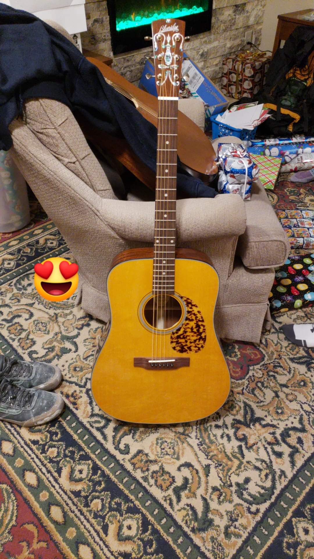 Blueridge BR-140 Historic Series Dreadnought Acoustic Guitar - Solid Sitka Spruce Top, Mahogany Back & Sides, East Indian Rosewood Fingerboard, 14:1 Nickel-Plated Tuners customer photo 2