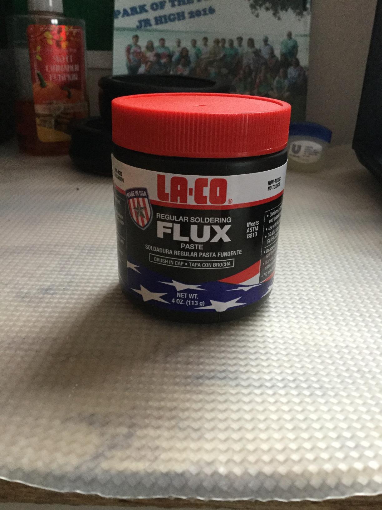 LA-CO 22194 - Water Soluble, All Weather Copper Flux Paste for Soldering, Brush in Cap, Developed for Plumbing, 4 oz, Made in USA customer photo 2