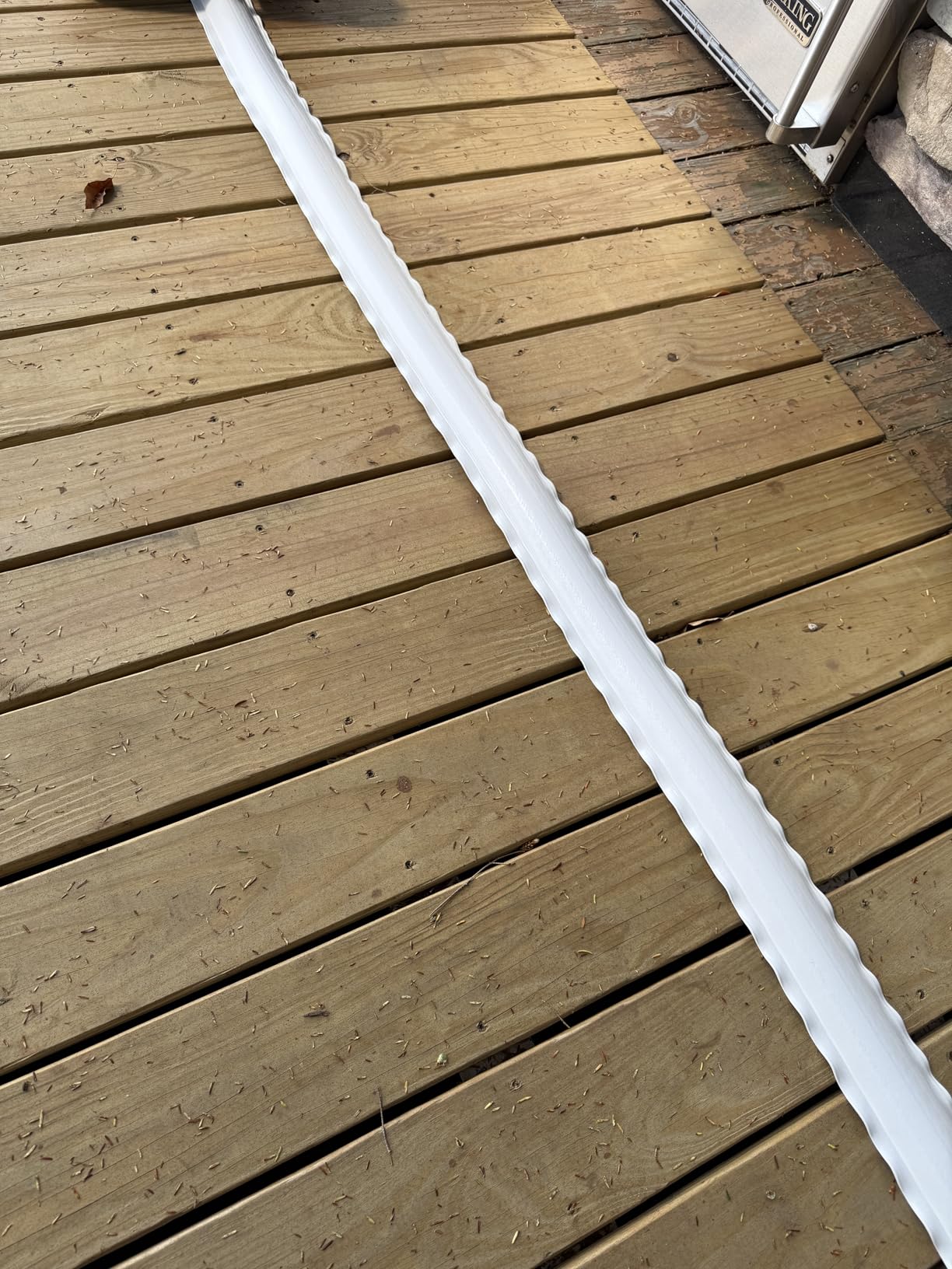 Taylor Made Commercial Grade Double Molded Dock Edging White Side Gard, 10' Coil - Dock guard with heavy wall sections for greater protection - Commercial grade double molded material customer photo 1