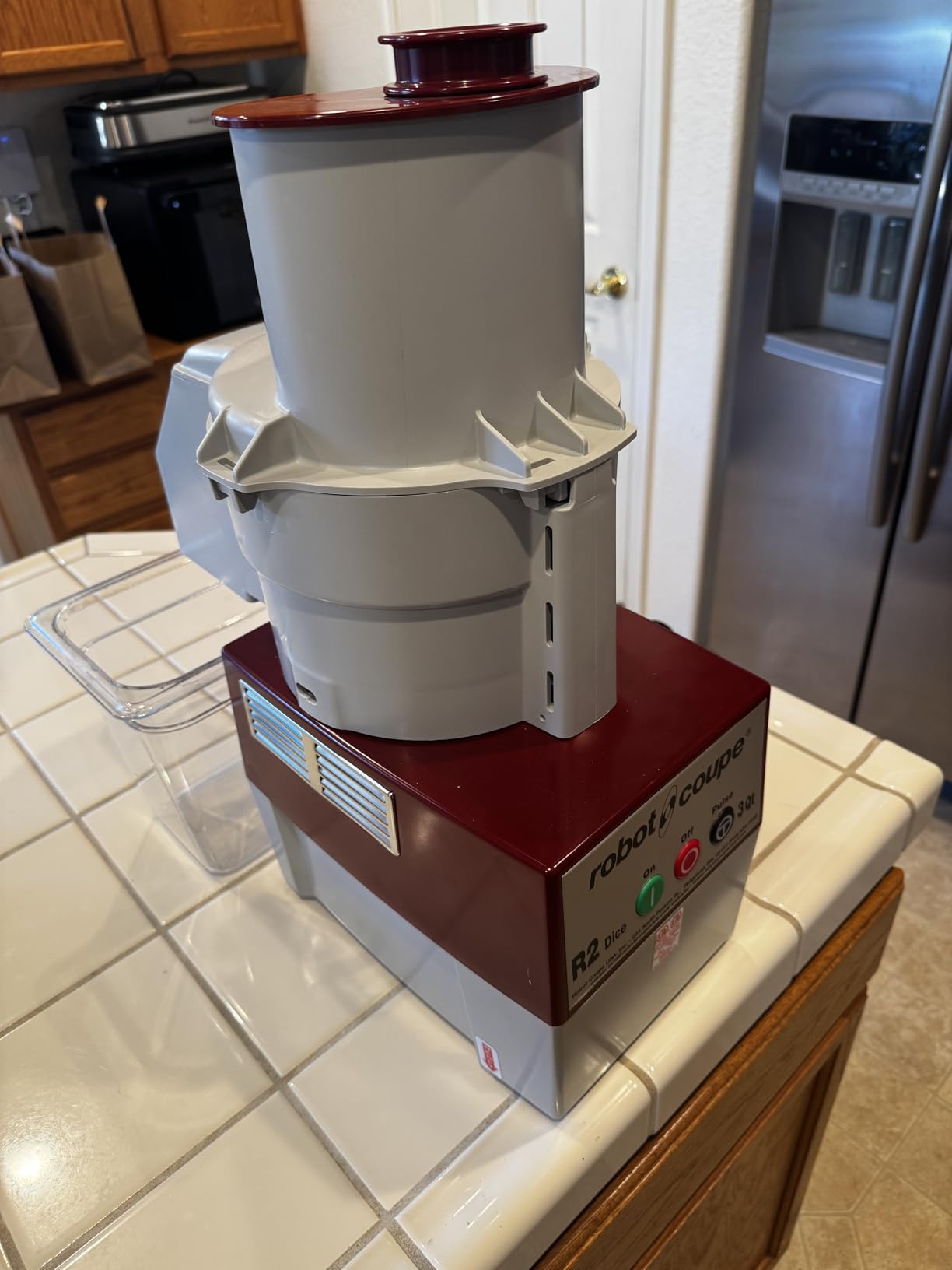 Robot Coupe R2 Dice Continuous Feed Combination Food Processor Dicer with 3-Quart Polycarbonate Bowl, Gray, 120-Volts customer photo 1