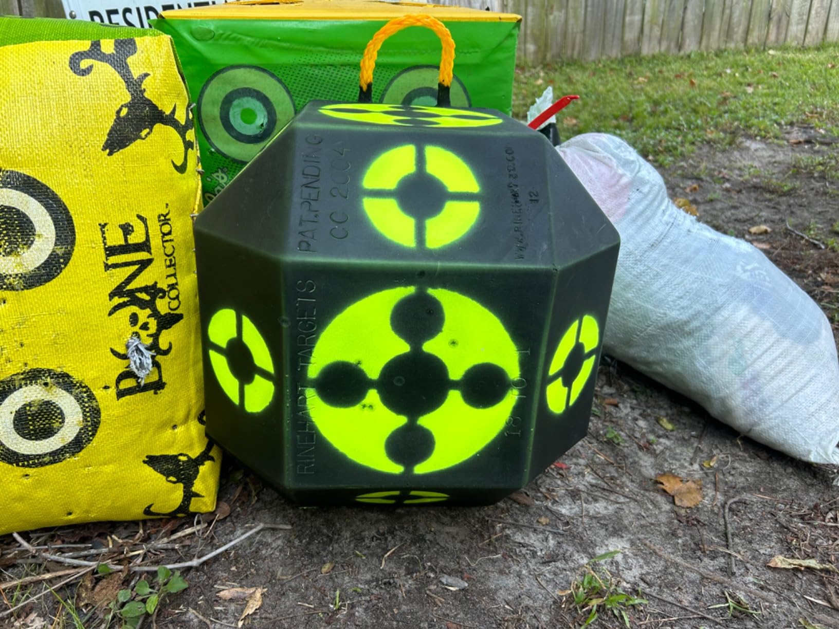 Rinehart 18-1 Archery Target | 18-Sided Multi-Purpose Archery Target | Broadhead & Field Point Compatible | Durable Self-Healing Foam | Made in USA customer photo 1