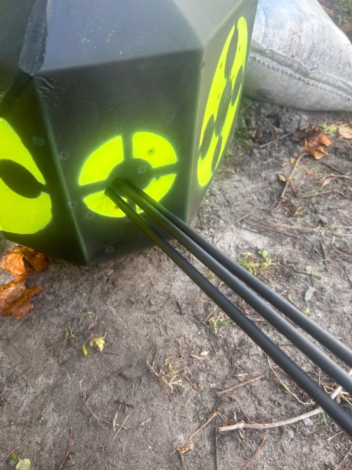 Rinehart 18-1 Archery Target | 18-Sided Multi-Purpose Archery Target | Broadhead & Field Point Compatible | Durable Self-Healing Foam | Made in USA customer photo 2