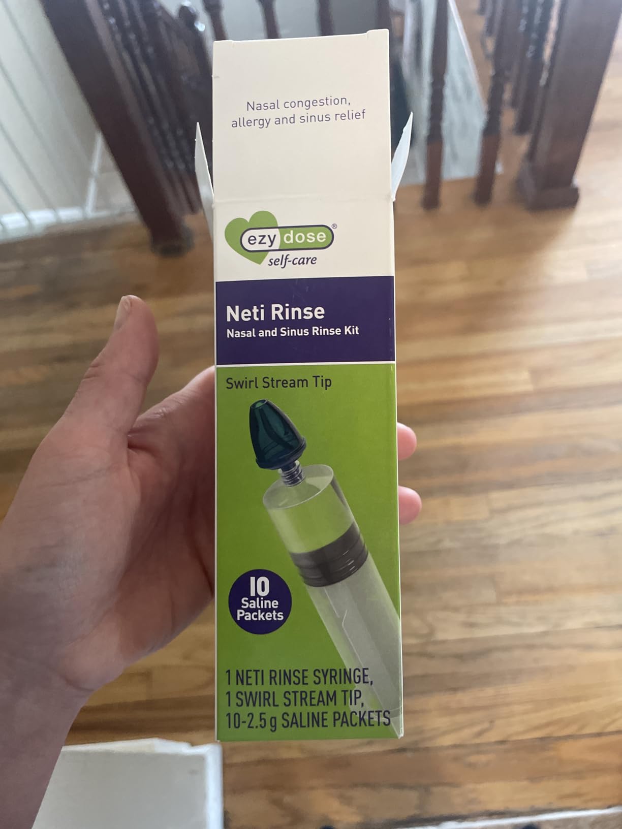 EZY DOSE Sinus and Allergy Relief Syringe, Nose Rinse Kit for Home or Travel, Nasal Irrigation for Sinus Pressure and Congestion Relief, Easy to Use, Includes 50 Saline Packets, BPA Free customer photo 2