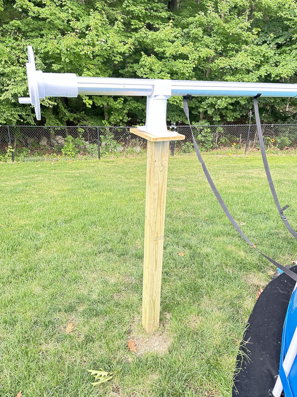 SWIMLINE HYDROTOOLS 52000 Premium Solar Reel System For Above Ground Swimming Pools | Durable | Non-Corrosive | Socket Mountable | With Straps & Hardware | Easy Cranking | TUBE KIT NOT INCLUDED customer photo 2