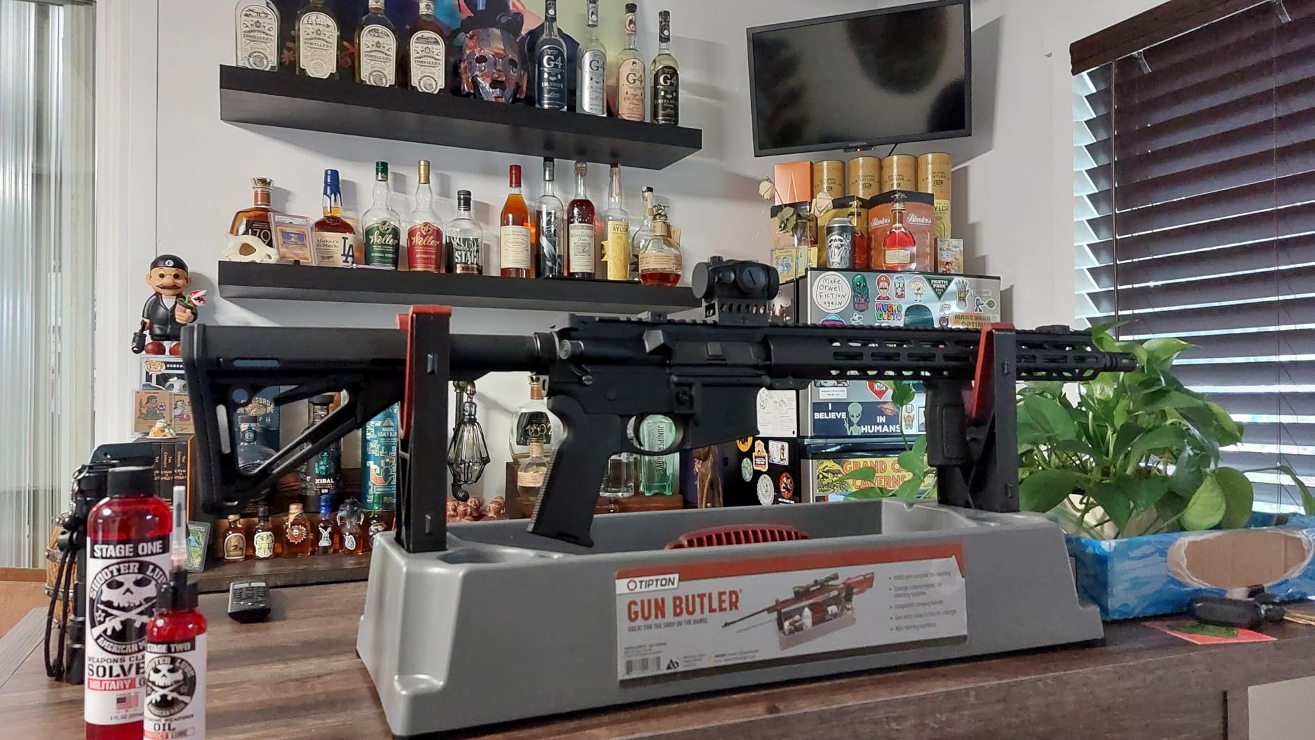 Tipton Gun Butler with Non-Marring Cleaning Forks and Storage Compartments for Secure Firearm Cleaning and Maintenance Green customer photo 1