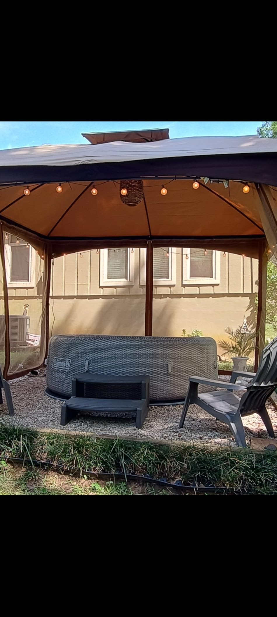 Confer Plastics Resin Multi Purpose Outdoor Non Slip Portable Spa and Hot Tub Handi-Step Deck Patio Steps Accessories, Portobello customer photo 1