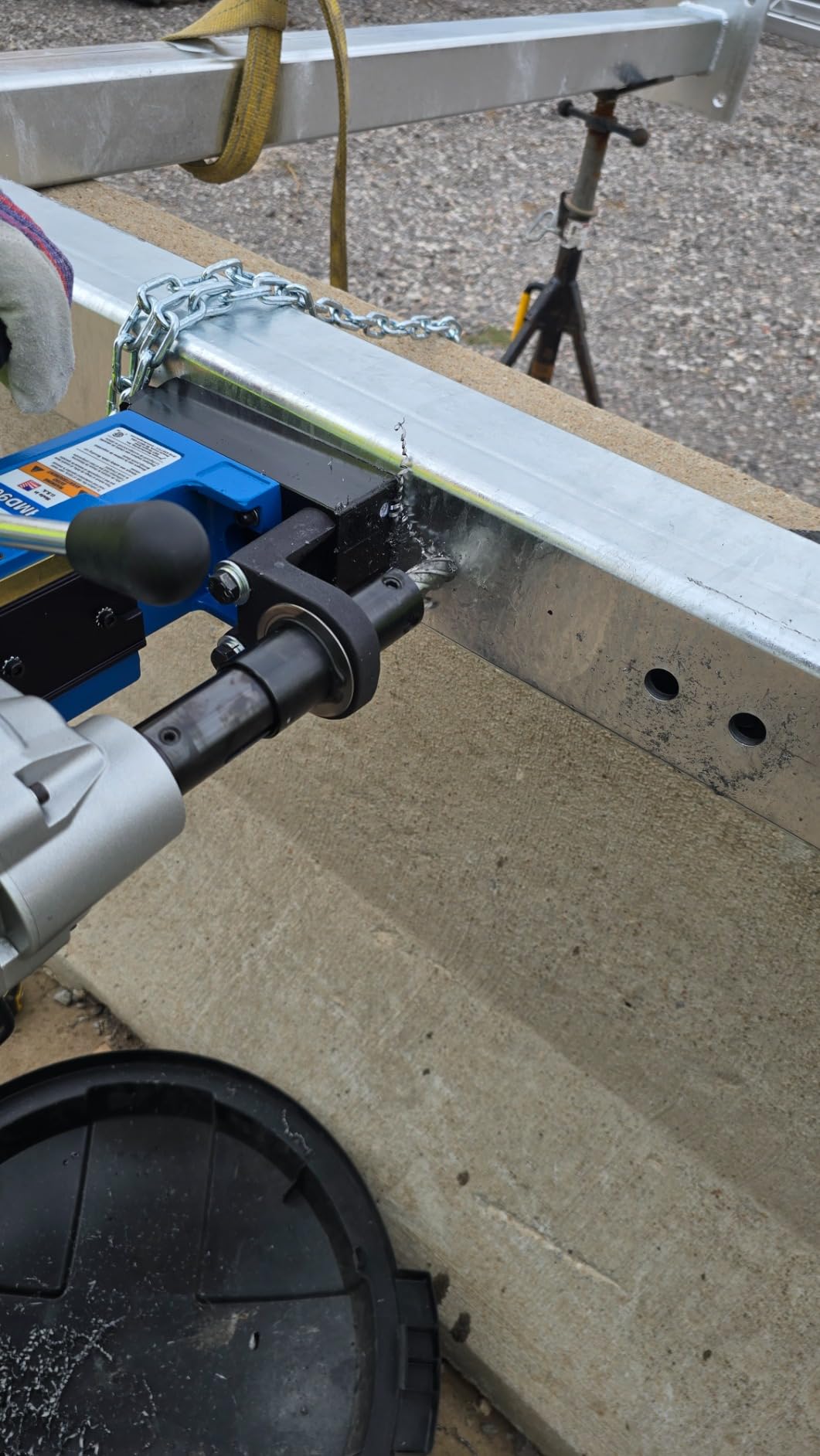 Hougen HMD904 115-Volt Magnetic Drill customer photo 2