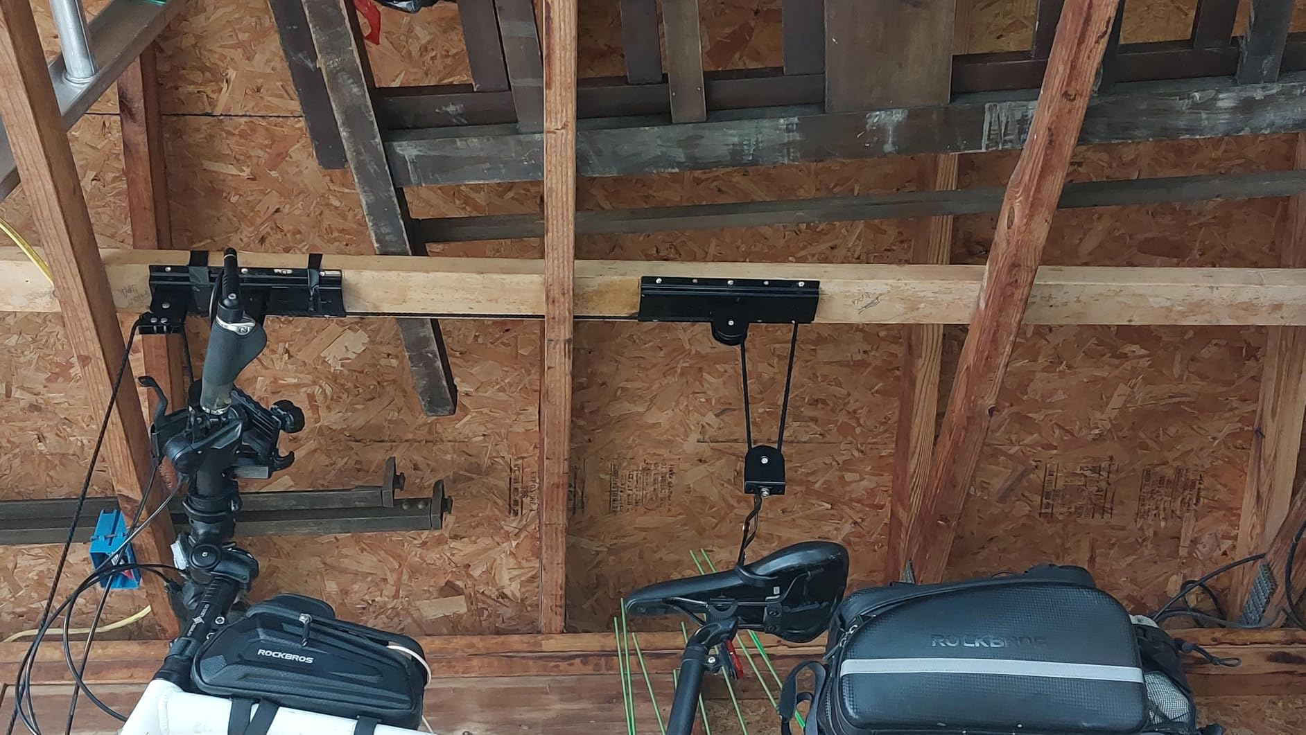 Bike Hanger - Overhead Hoist Pulley System with 100lb Capacity for Bicycles or Ladders - Secure Garage Ceiling Storage by Rad Sportz customer photo 1