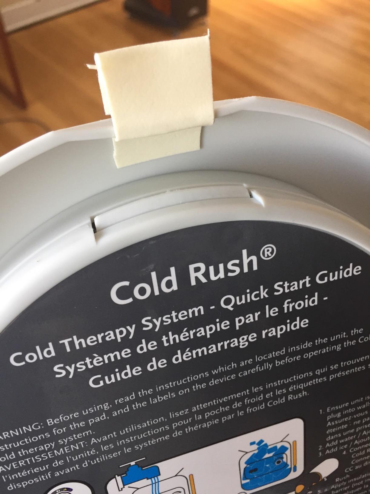 Cold Rush Therapy Ice Machine - Cryotherapy System for Pain Relief & Cold Compression - Post-Surgery & Injury Recovery - with Interchangeable Replacement Cryo Cuff Pads (with Knee Pad) customer photo 2