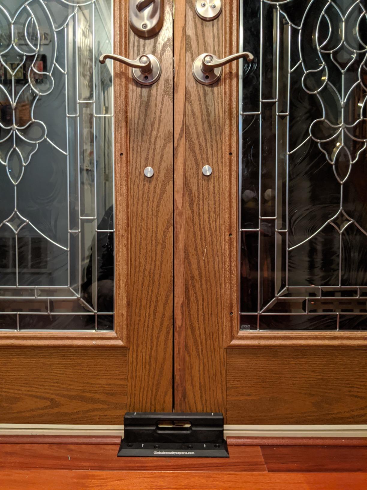 OnGUARD Security Door Brace | OnGARD Withstands 3100 Lbs of Violent Force | French Door Brace Jammer Barricade Defends Against Home Invasions, Burglaries & Civil Unrest | Space-Age Polymer Material | customer photo 2
