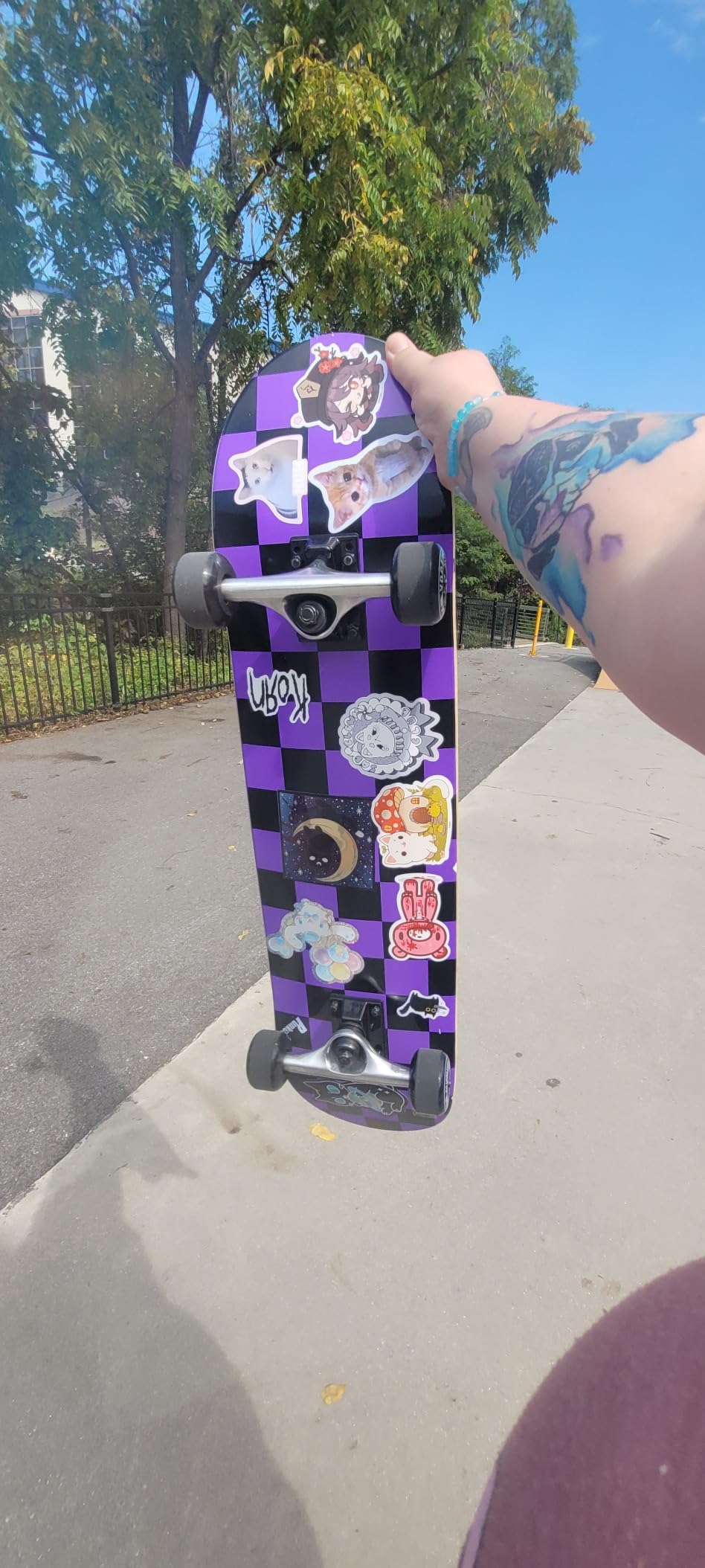 Yocaher Pro Skateboards Blank, Checker, Camo Professional Complete Skateboard 7.75