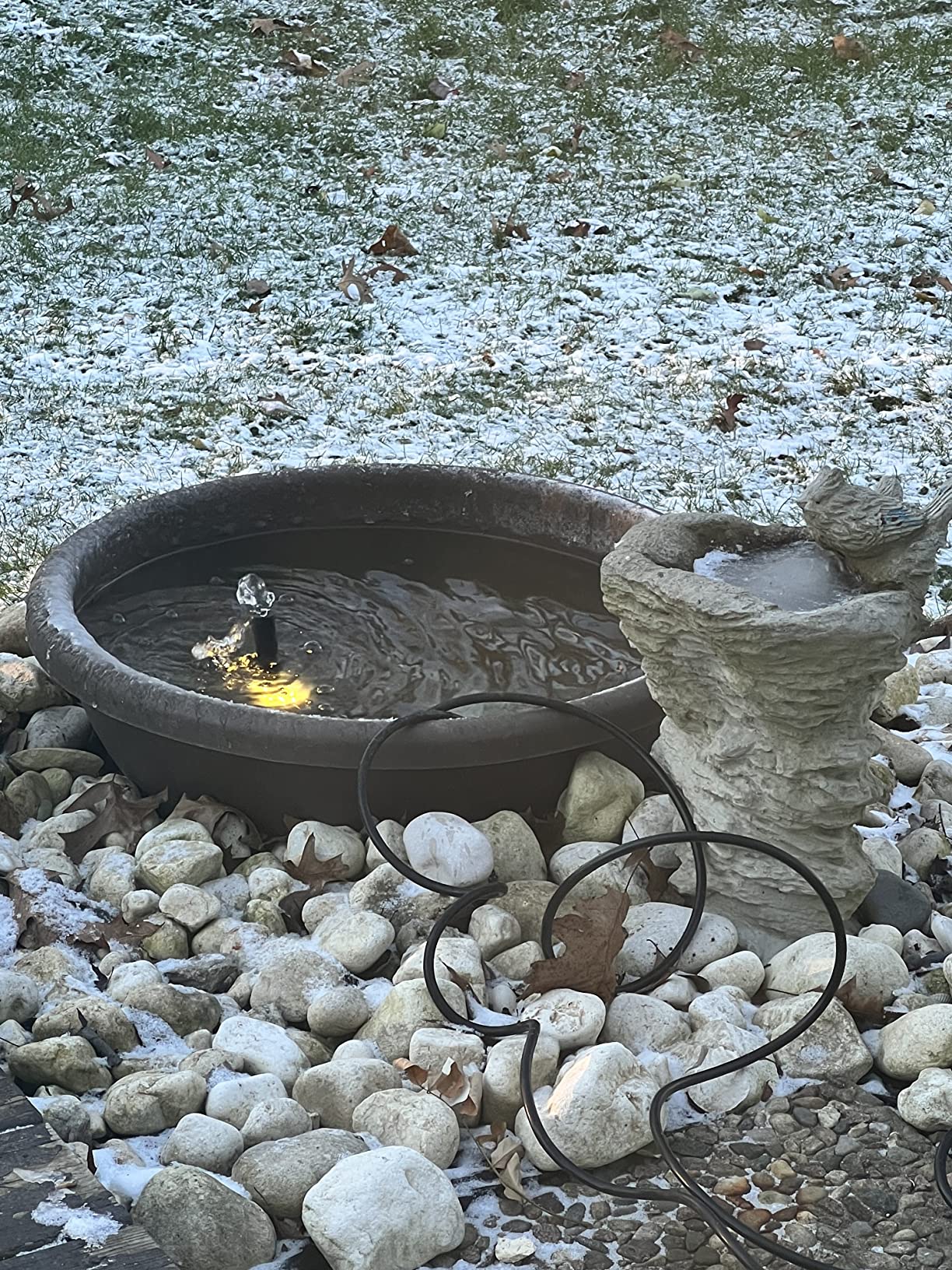 API Automatic Waterer Deicer | Stock Tank and Water De-Icer | Livestock Watering Supplies, Farm, Ranch & Pet (500 Watt) customer photo 2
