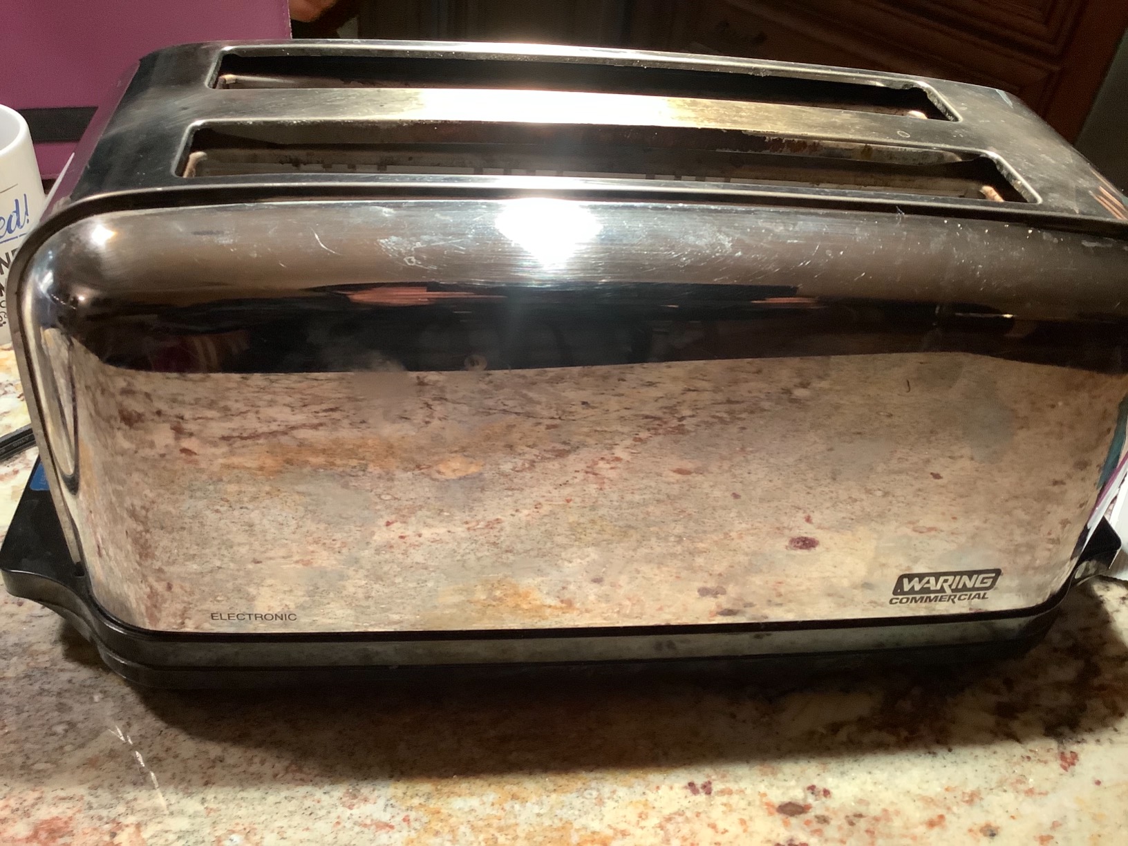 Waring Commercial WCT704 4 Slice Extra Long Slot Light Duty Pop-Up Toaster, 120V, 5-15 Phase Plug customer photo 1