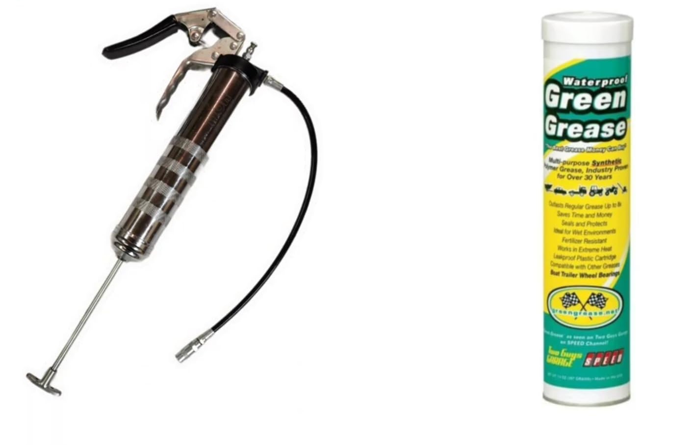 Ultra Heavy Duty Green Grease Tube (3oz, 3 Pack) for Grease Gun - NLGI 2 Lithium, High Temp Waterproof Marine Grade, Rust Resistant Wheel Bearing Lubricant for Auto, Farm & Home Use - American Made. customer photo 2