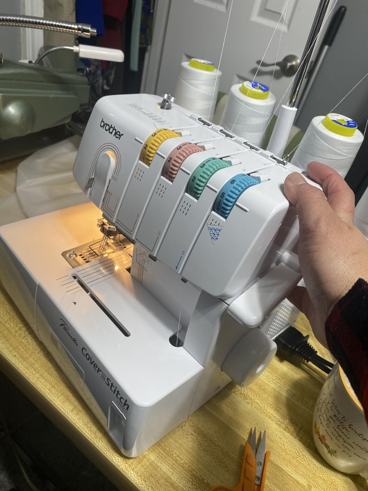 Brother Coverstitch Serger, 2340CV, Sturdy Metal Frame, 1,100 Stitches Per Minute, Trim Trap, Included Snap-on Presser Feet customer photo 2